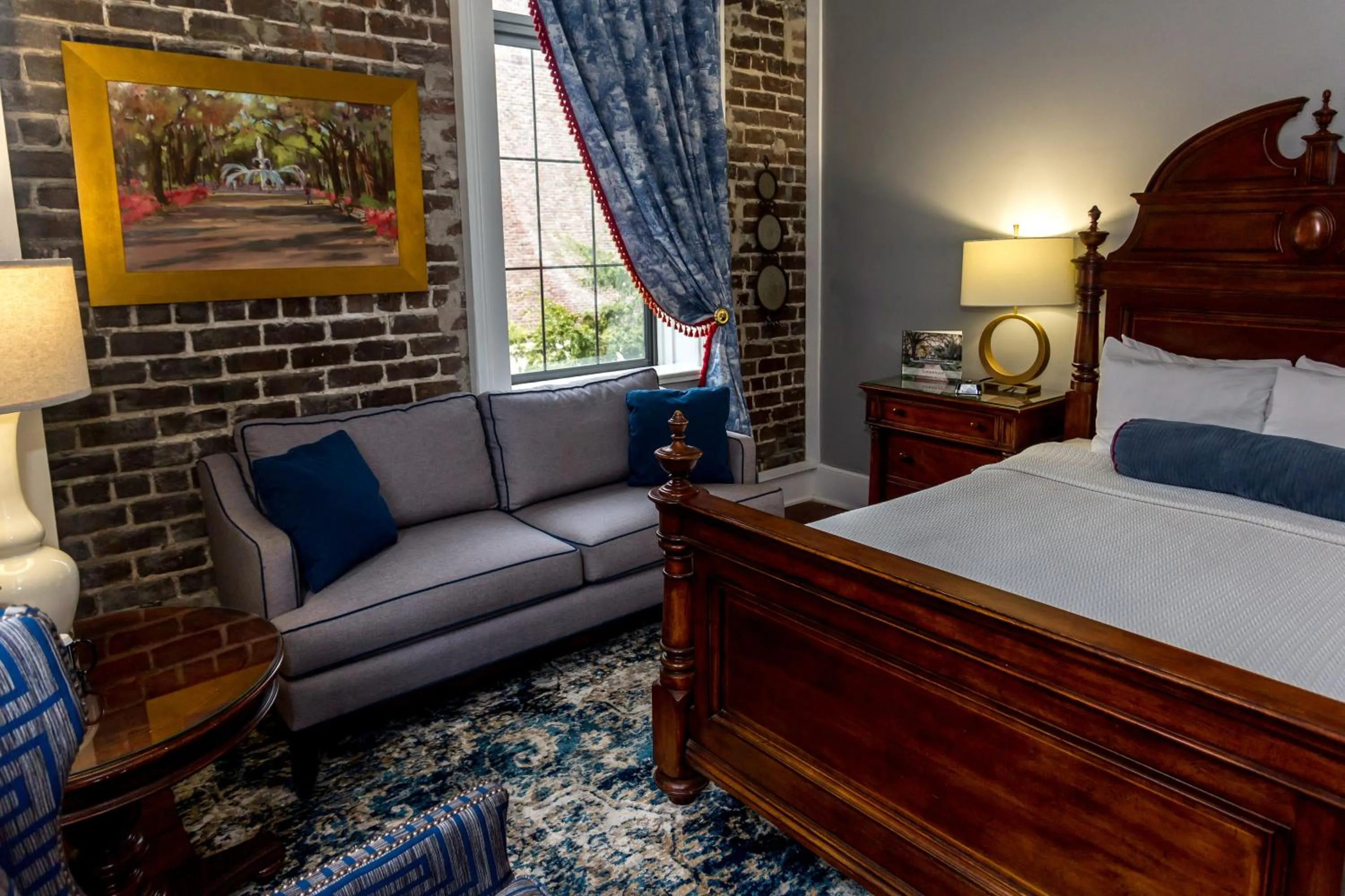 Bed in East Bay Inn, Historic Inns of Savannah Collection