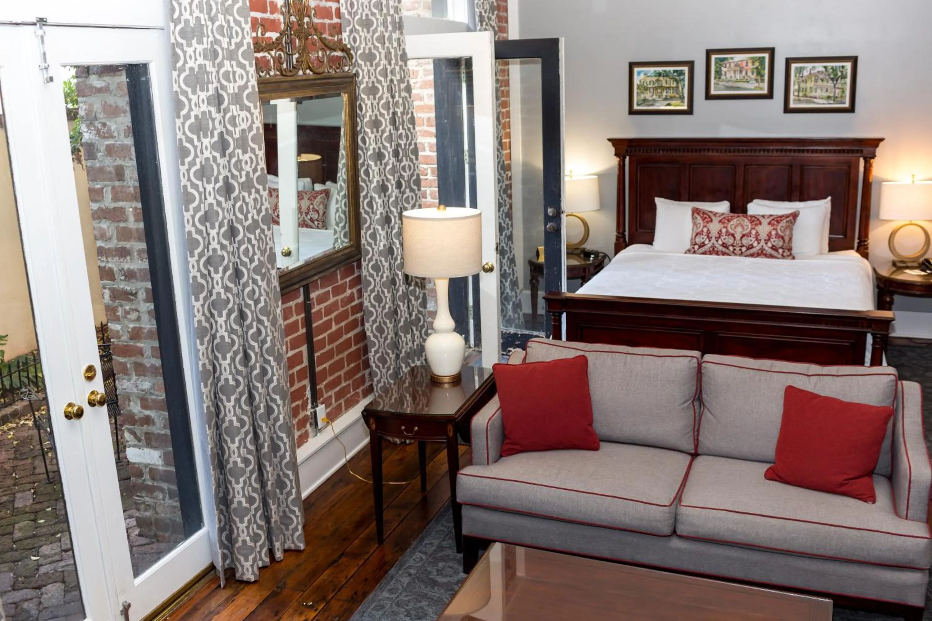 Bed in East Bay Inn, Historic Inns of Savannah Collection