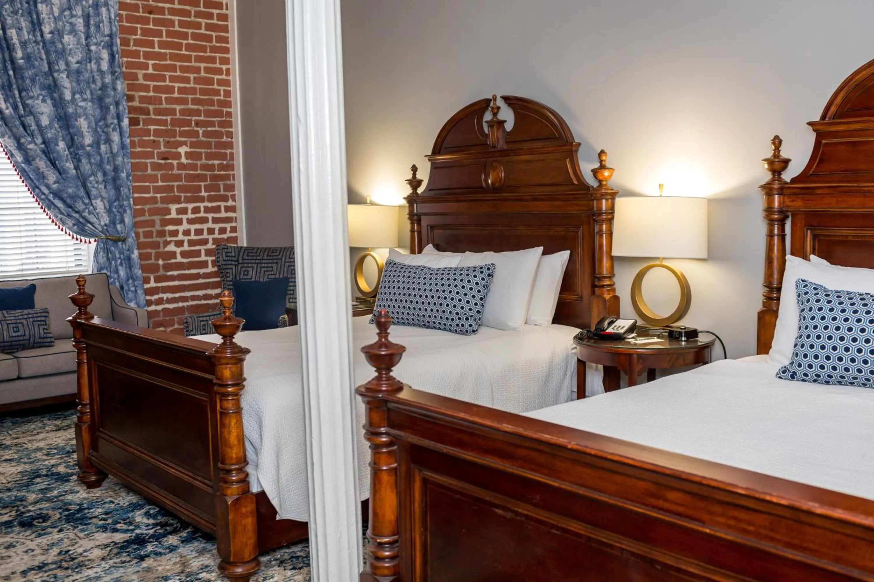 Bed in East Bay Inn, Historic Inns of Savannah Collection