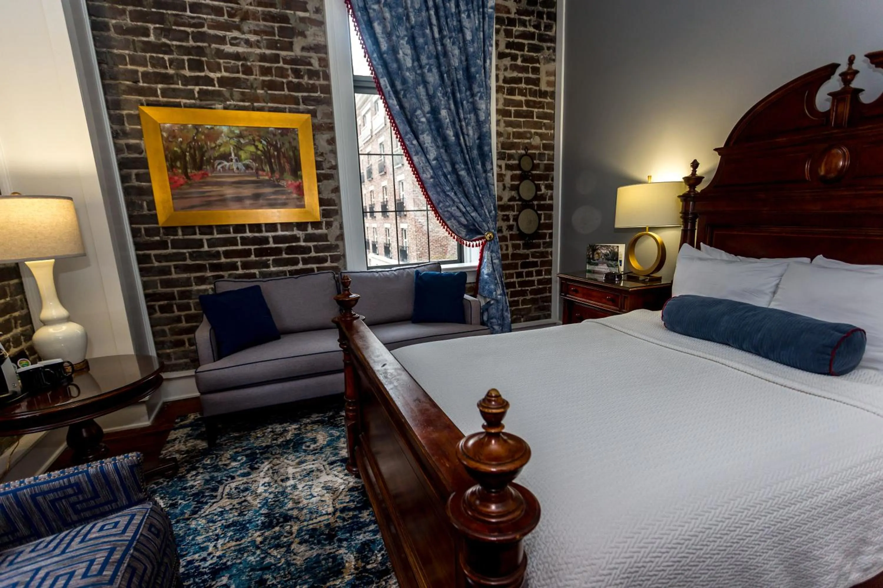 Bed in East Bay Inn, Historic Inns of Savannah Collection