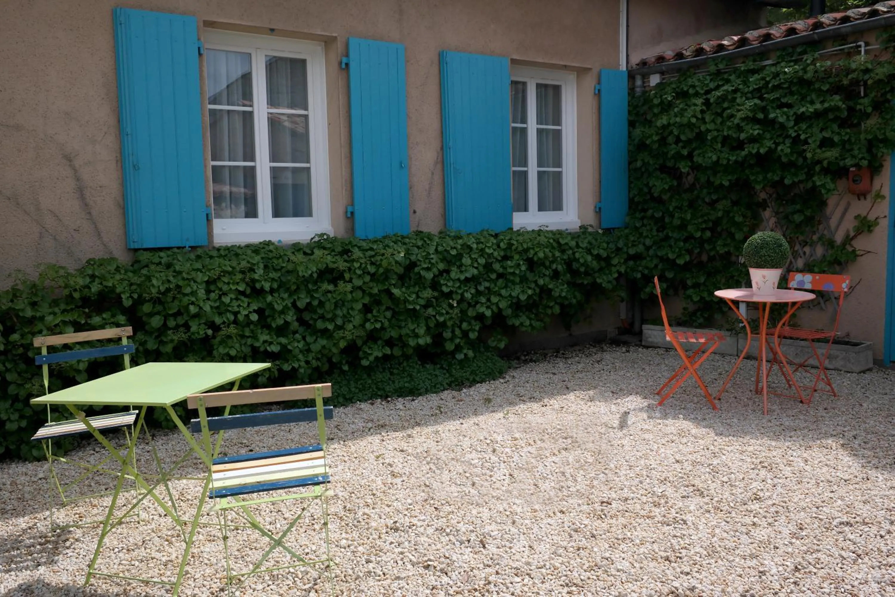 Patio in Hotel Au Marais