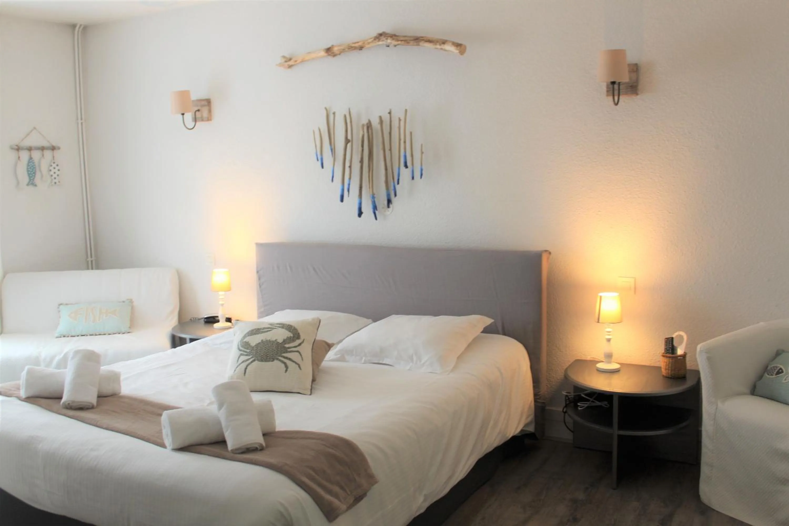 Bed in Hotel Au Marais