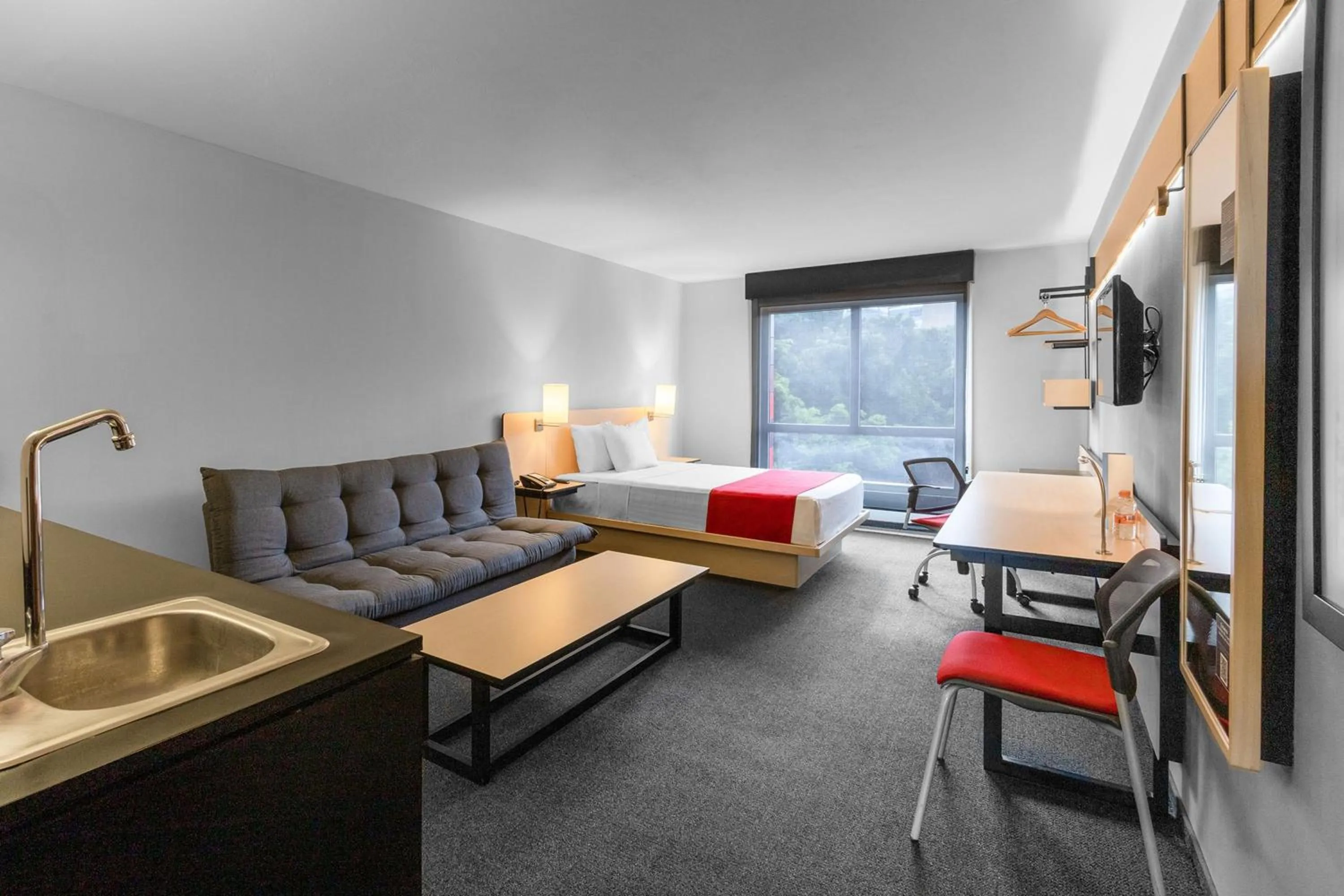 Bedroom, Bed in City Express Plus by Marriott Guadalajara Expo