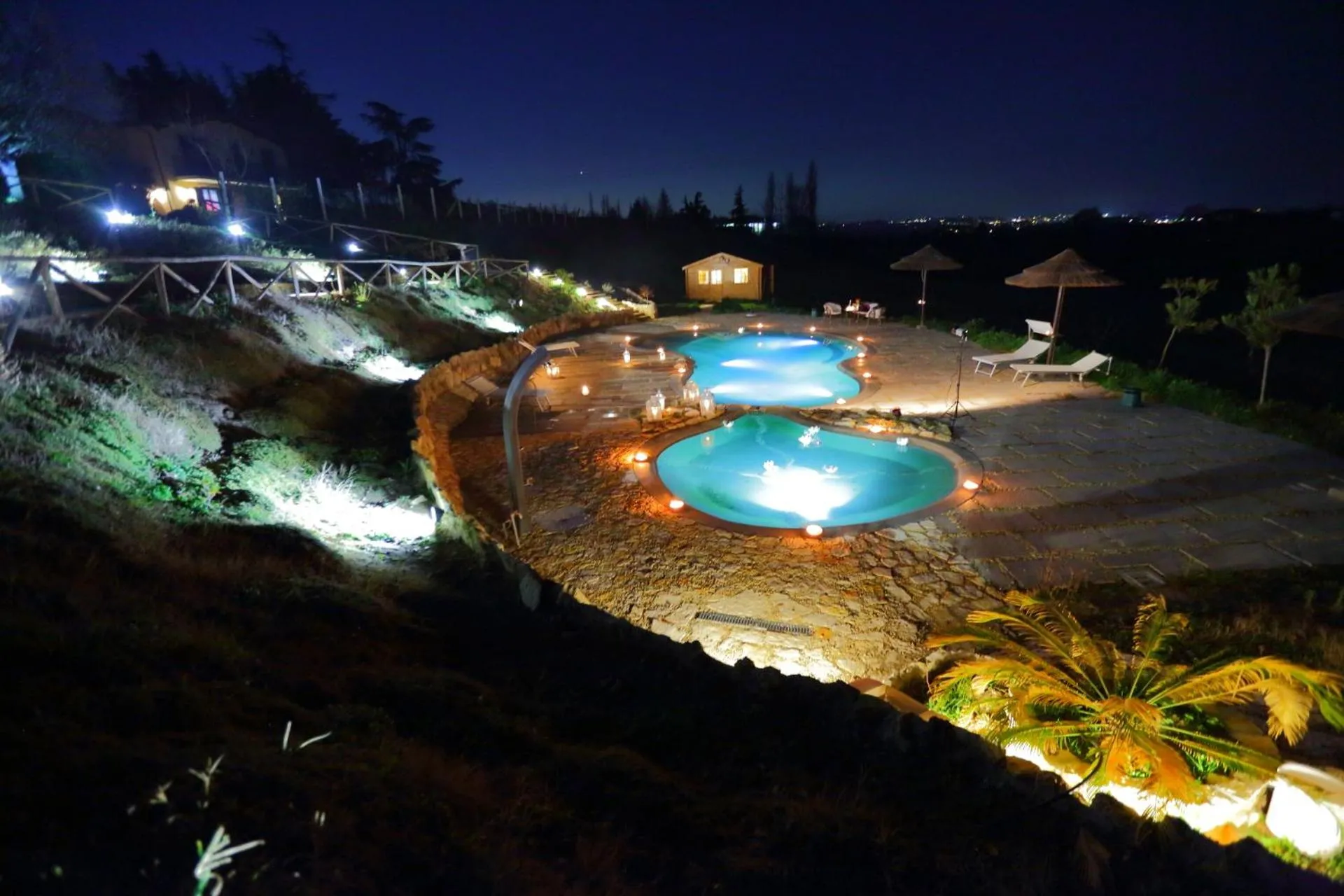 Swimming pool in angolo di paradiso