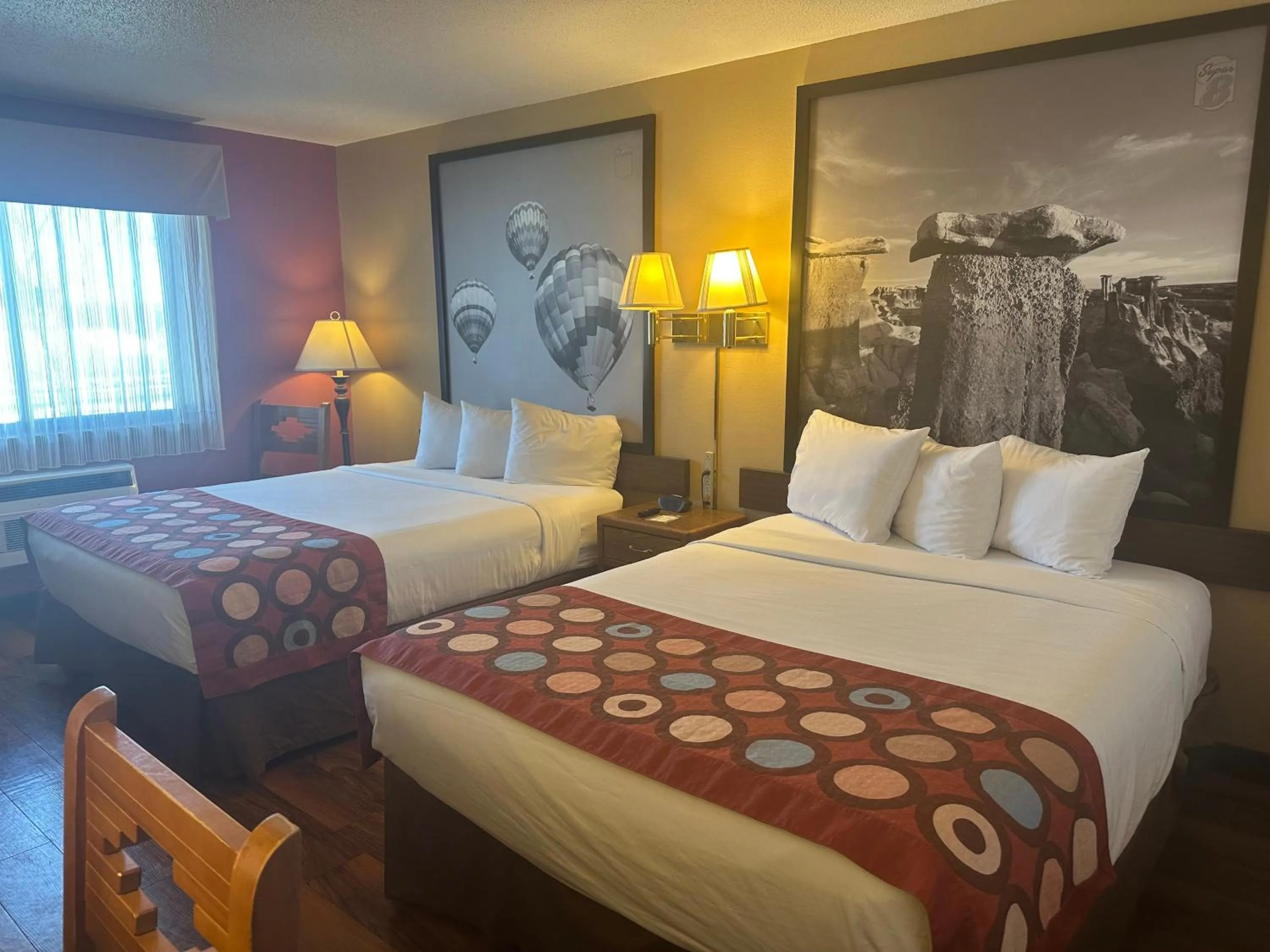 Quiet street view, Bed in Super 8 by Wyndham Las Vegas