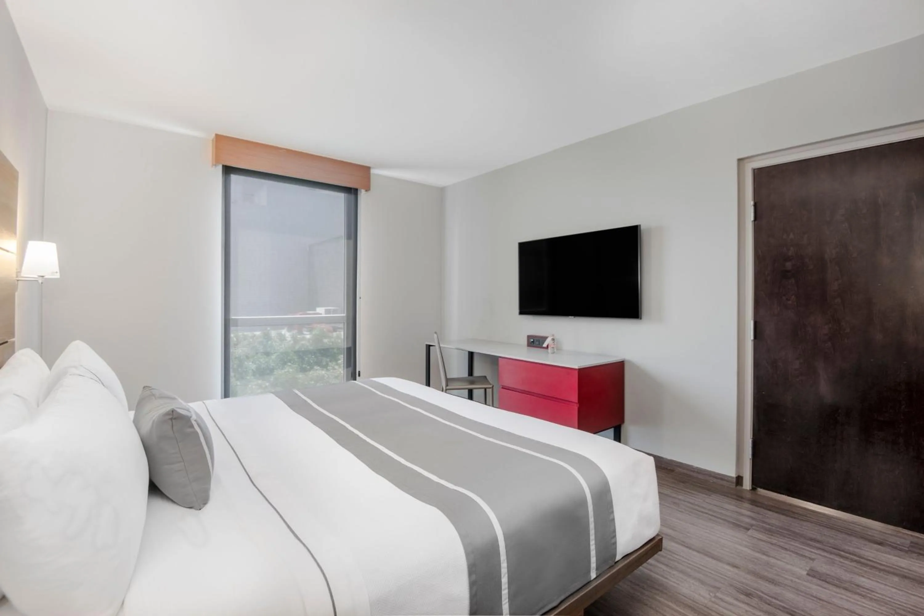 Bedroom, Bed in City Express Plus by Marriott Ciudad de México Insurgentes Sur