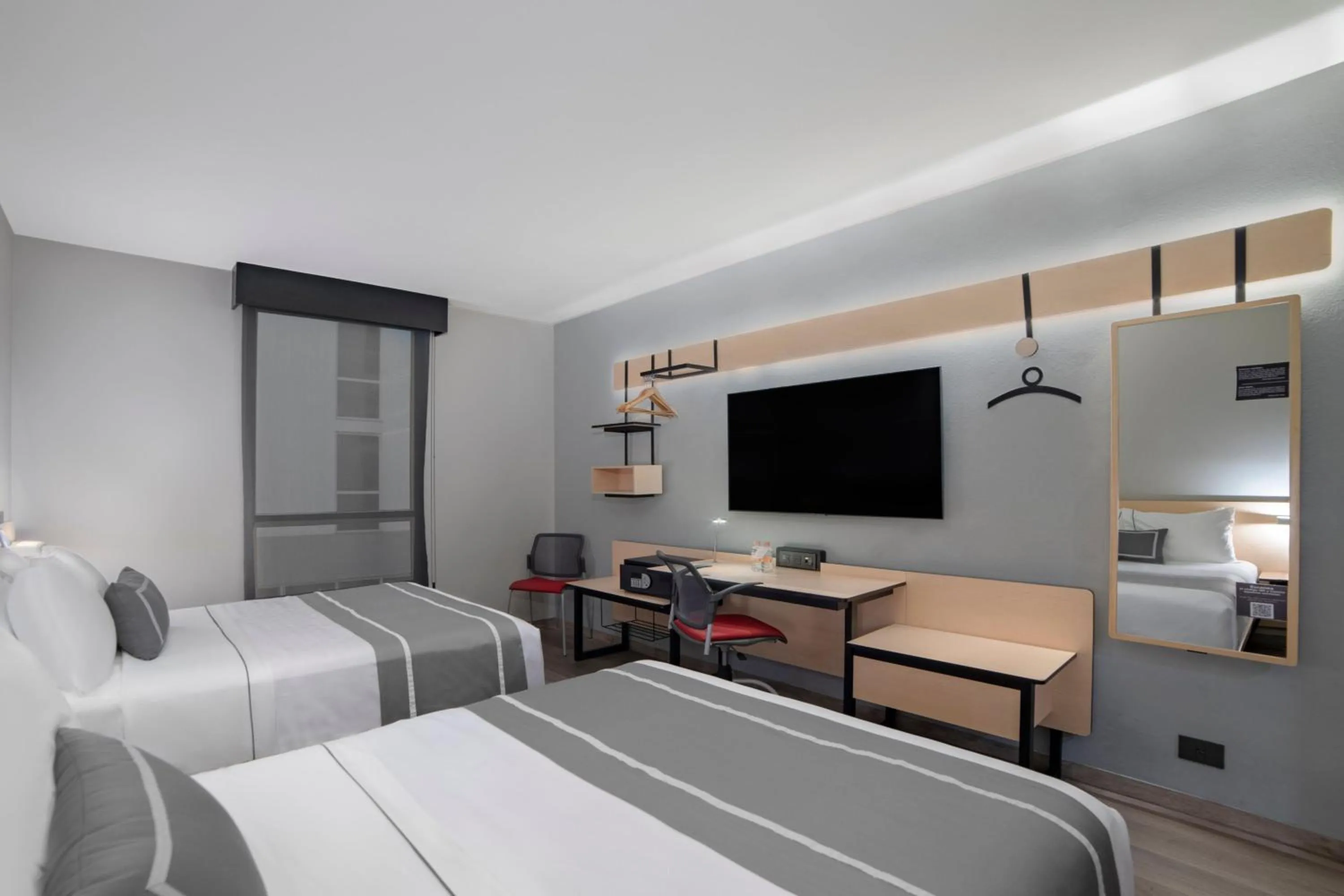 Bedroom, Bed in City Express Plus by Marriott Ciudad de México Insurgentes Sur