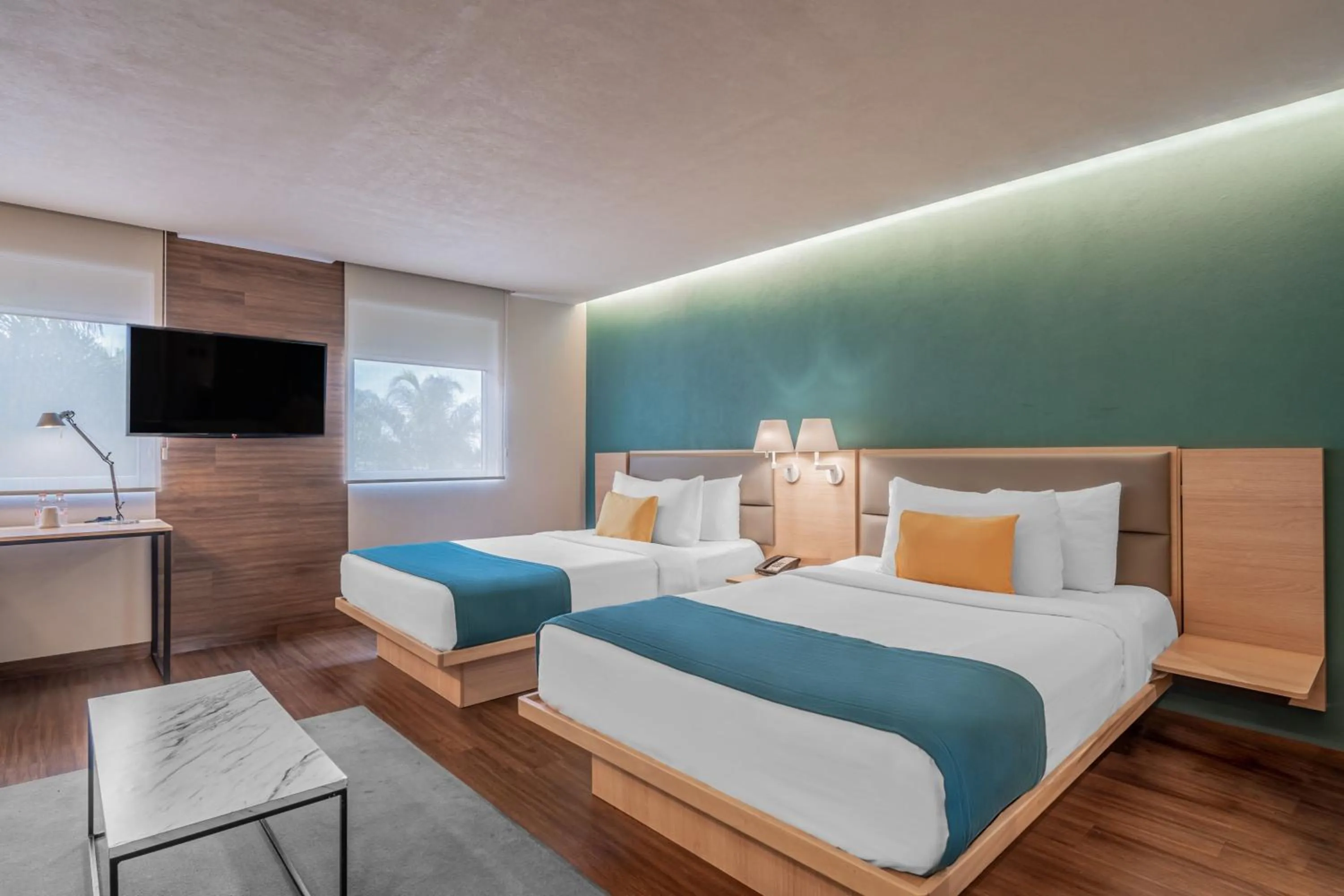 Bedroom, Bed in City Express Suites by Marriott Queretaro