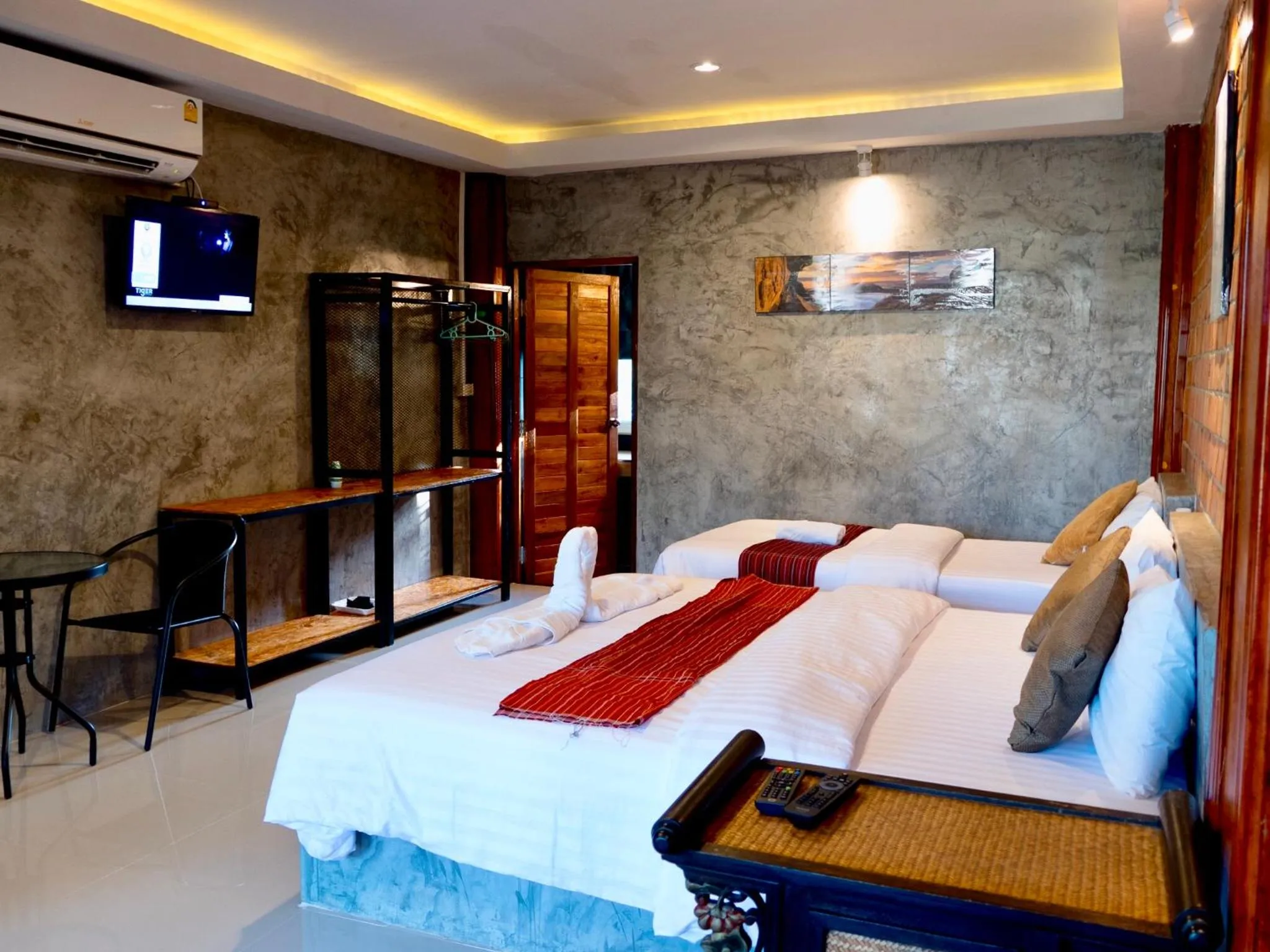 Bed in Khum Lanna Boutique Hotel