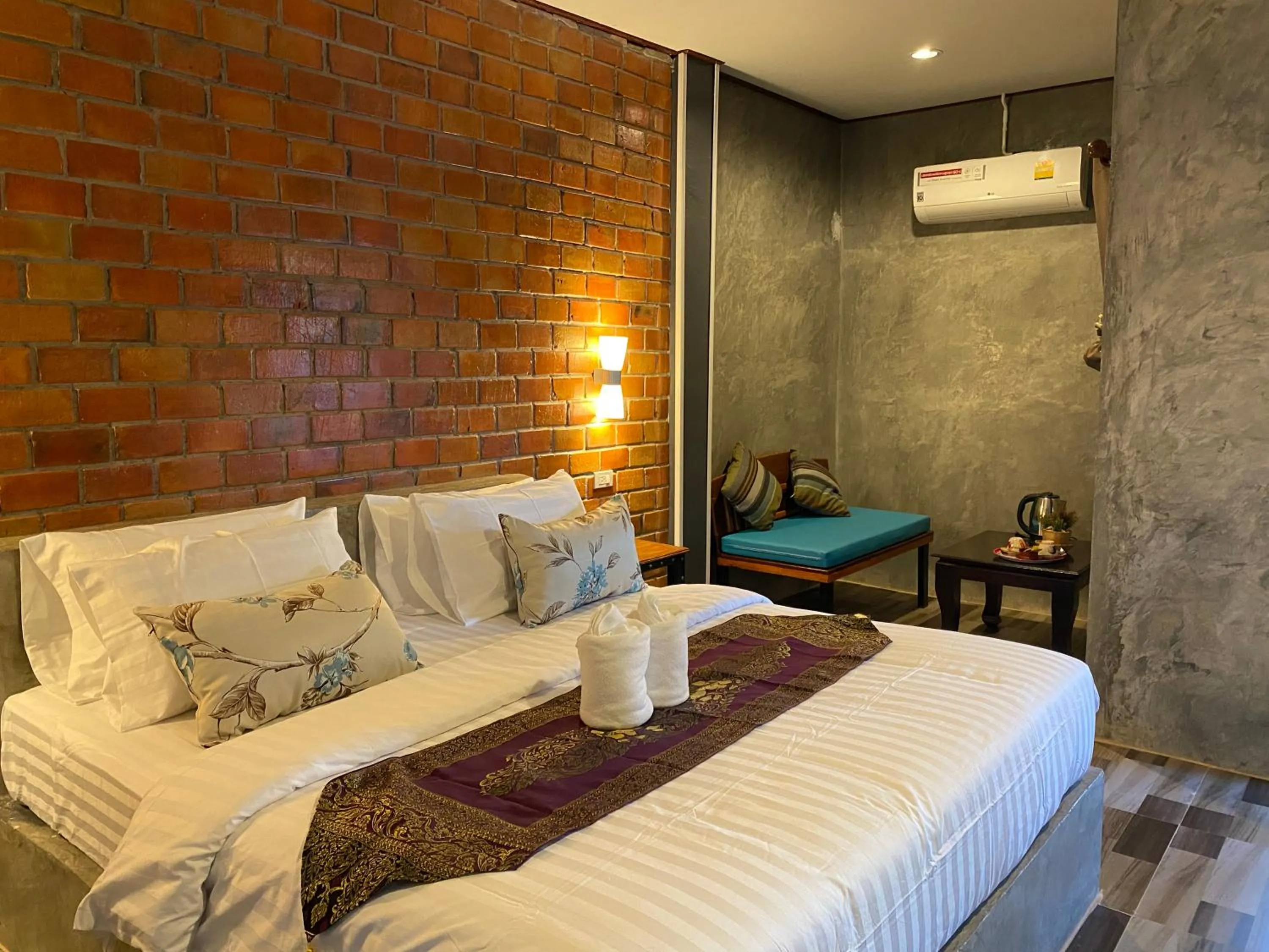 Bed in Khum Lanna Boutique Hotel