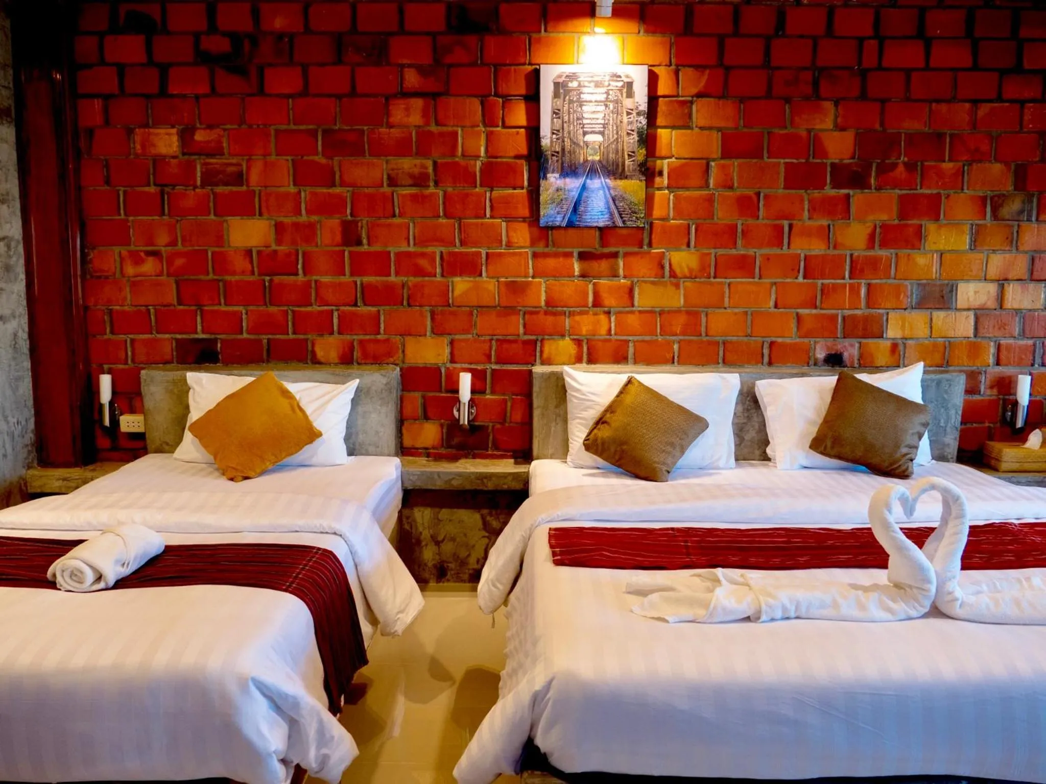 Bed in Khum Lanna Boutique Hotel