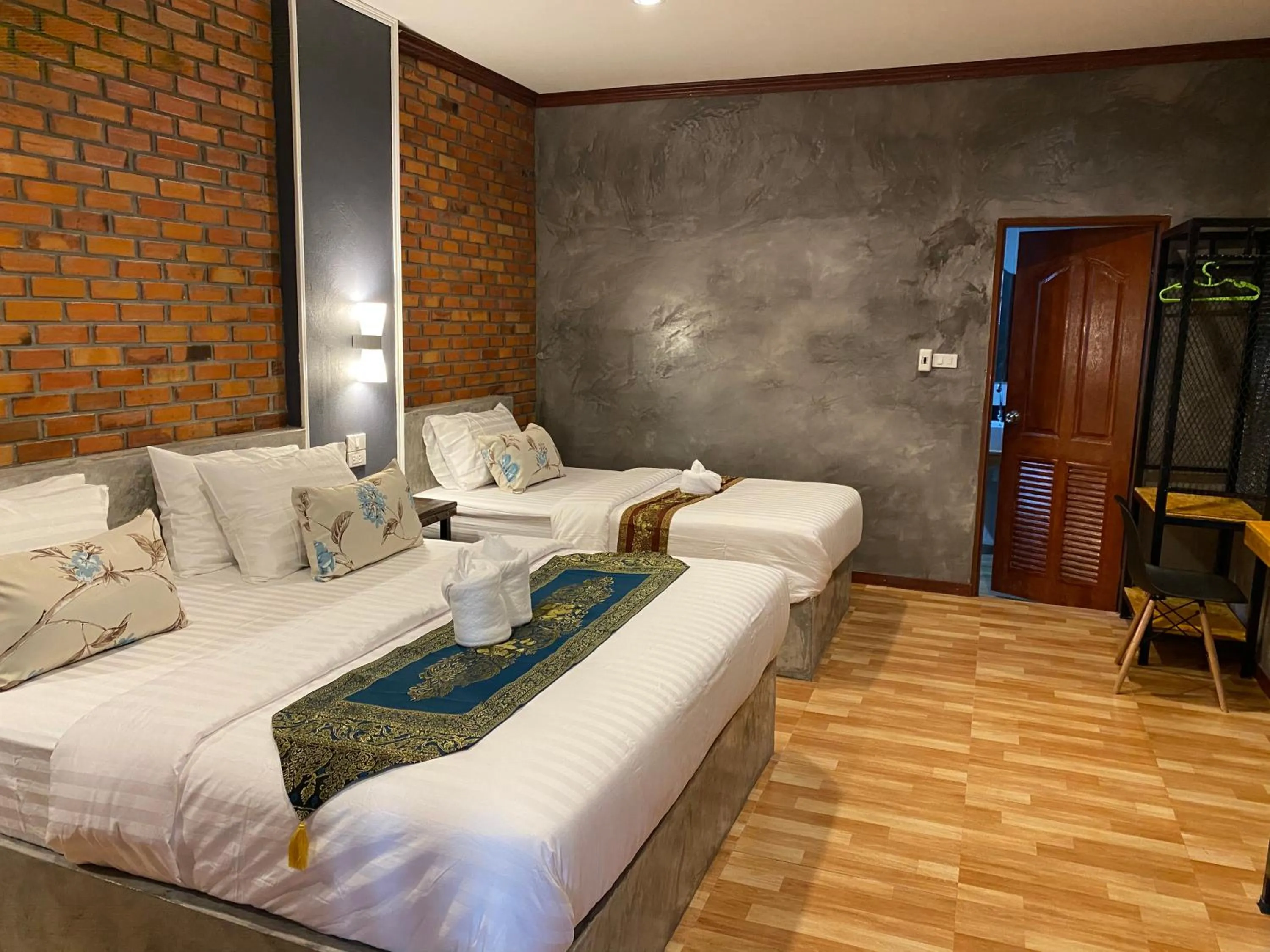 Bed in Khum Lanna Boutique Hotel