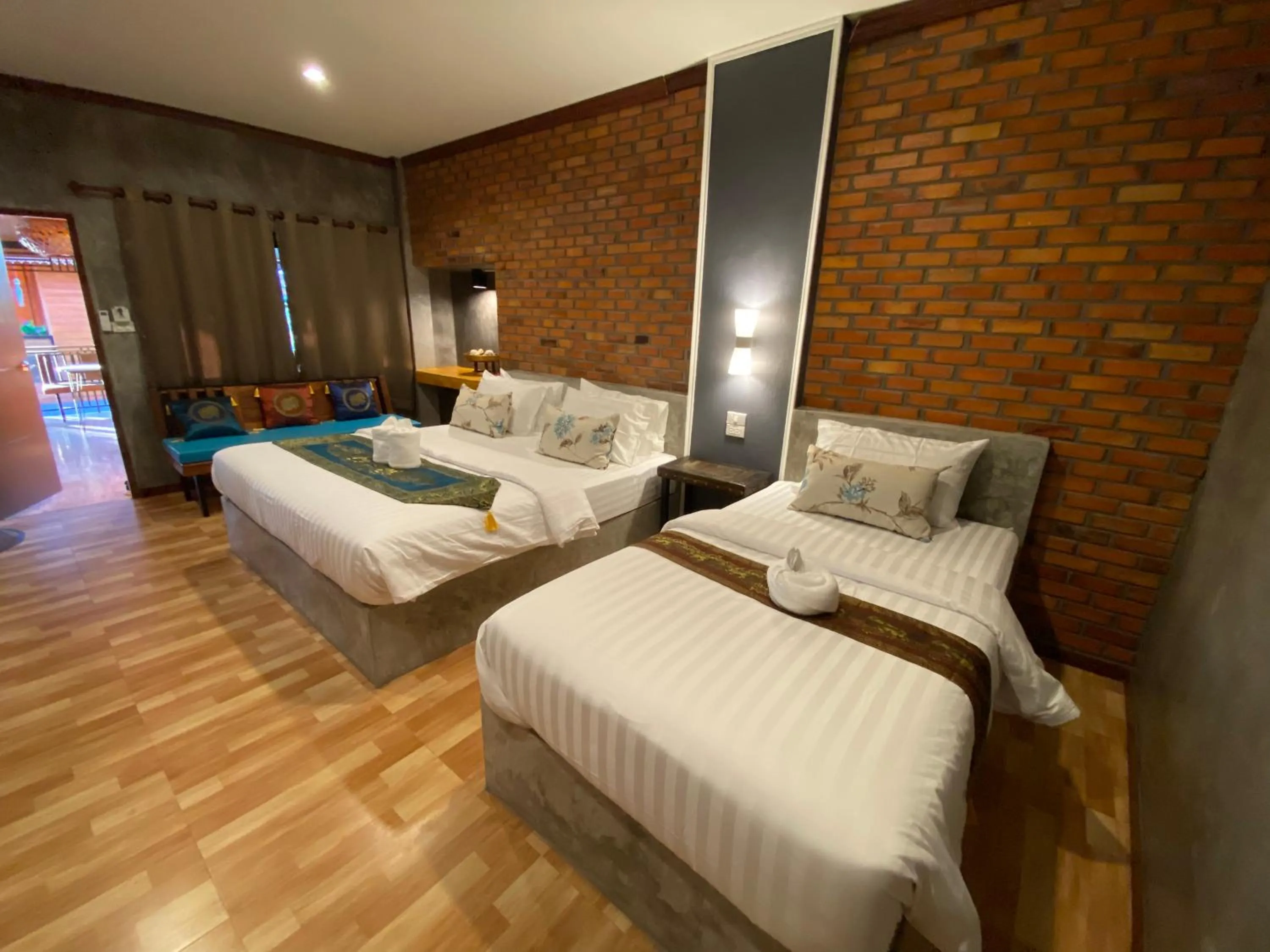 Bed in Khum Lanna Boutique Hotel