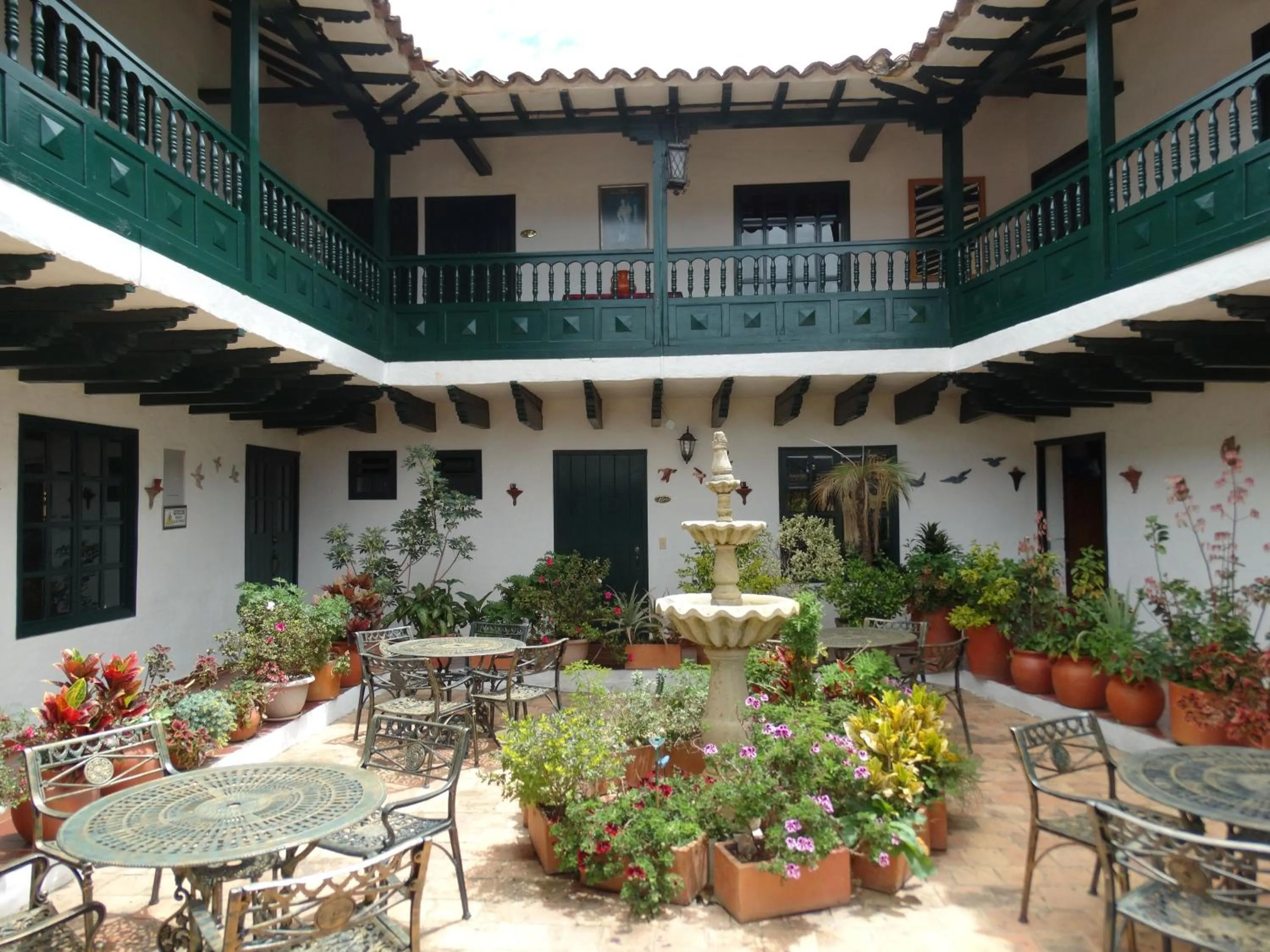 Patio in Hotel Hospederia San Carlos Villa De Leyva