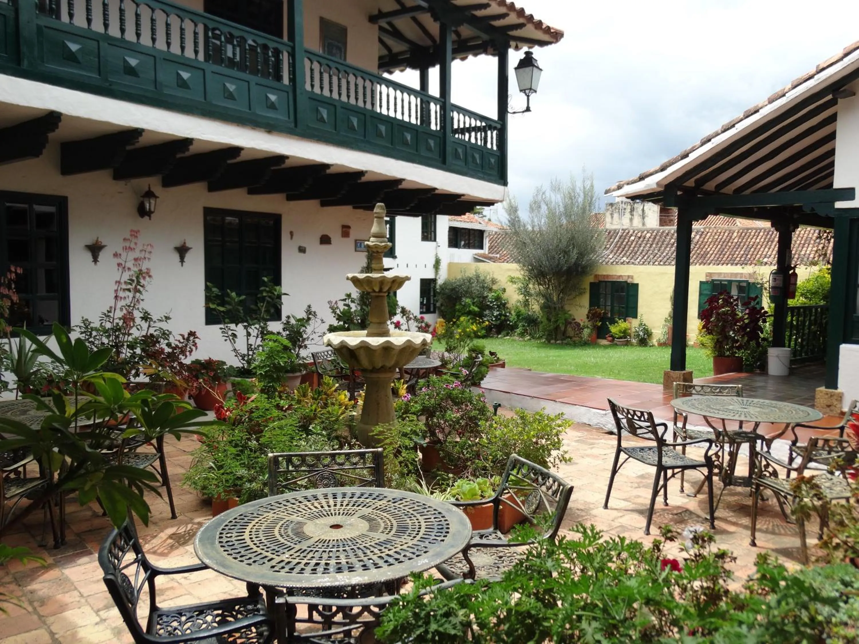 Garden view in Hotel Hospederia San Carlos Villa De Leyva