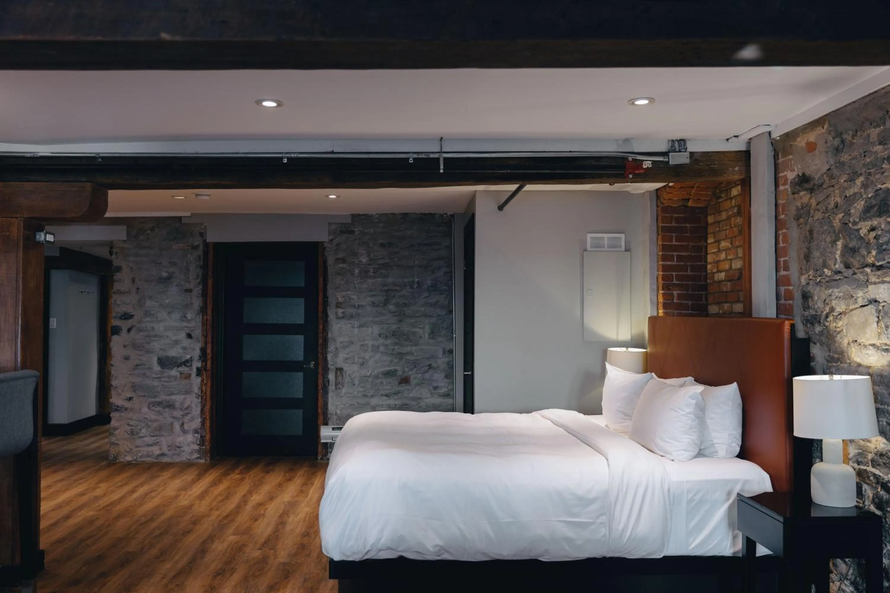 Bedroom, Bed in Lofts du Vieux-Port by Gray Collection