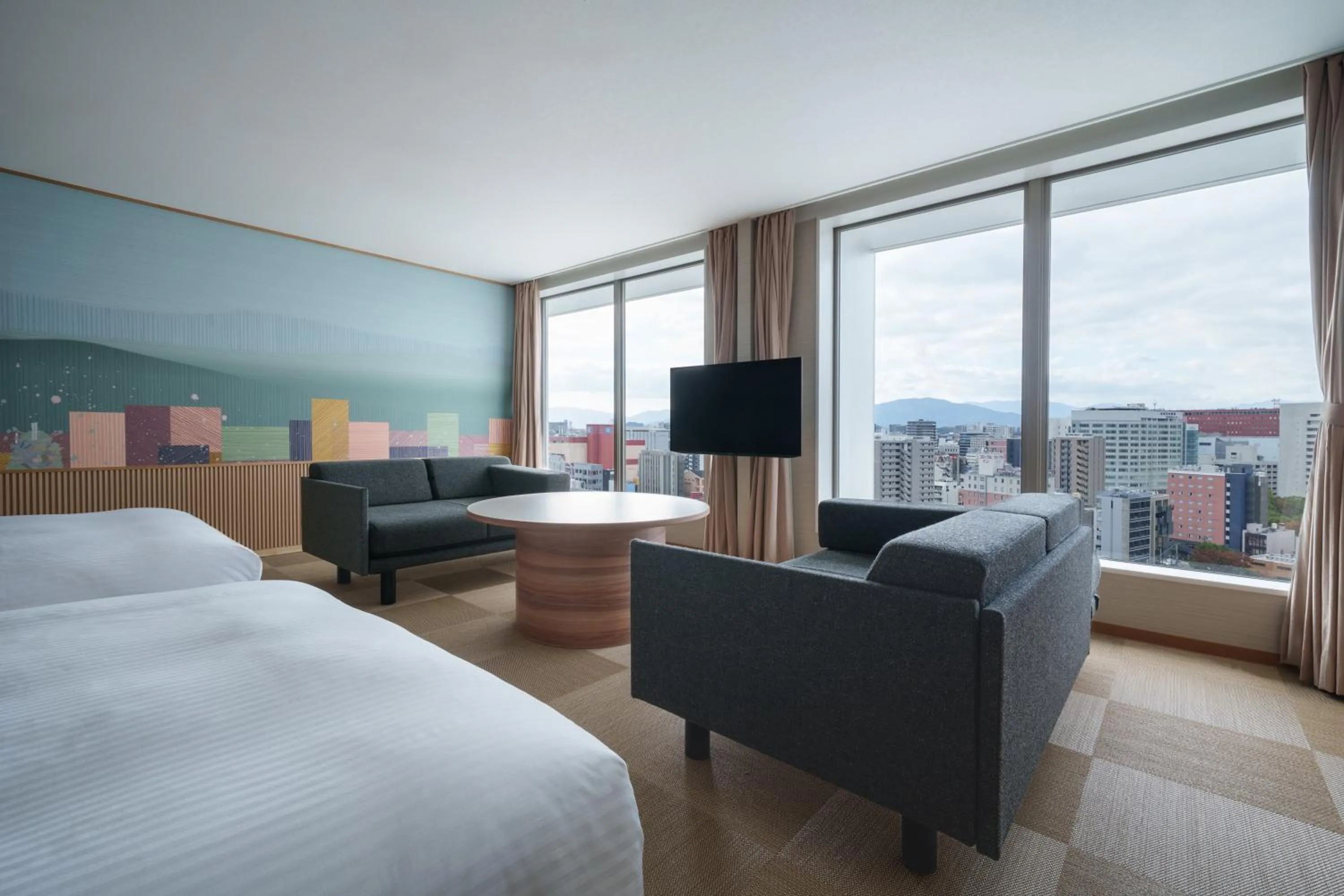 Photo of the whole room, Bed in Hotel Resol Trinity Hakata