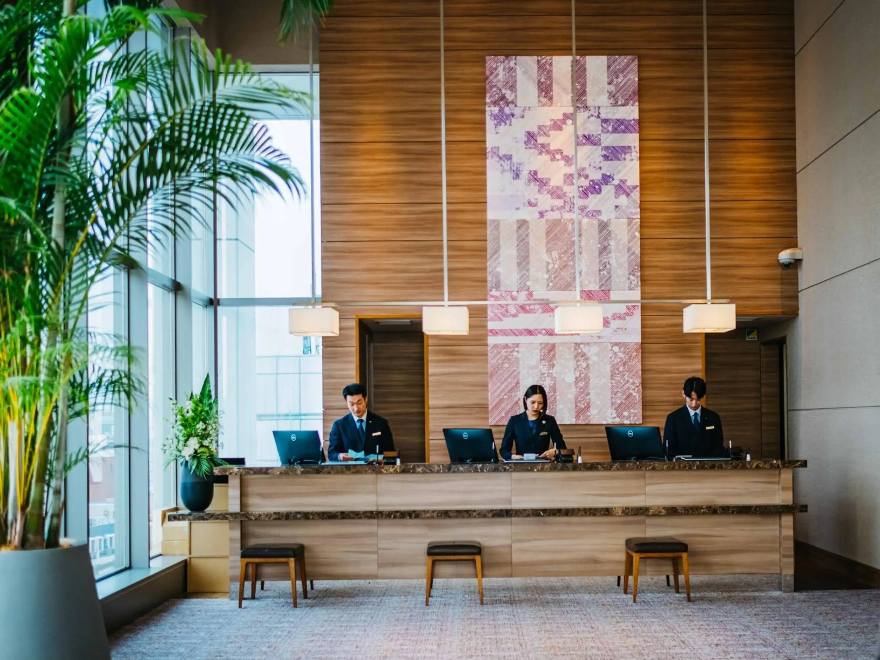 Lobby or reception in Hotel Resol Trinity Hakata Lobby or reception in Hotel Resol Trinity Hakata