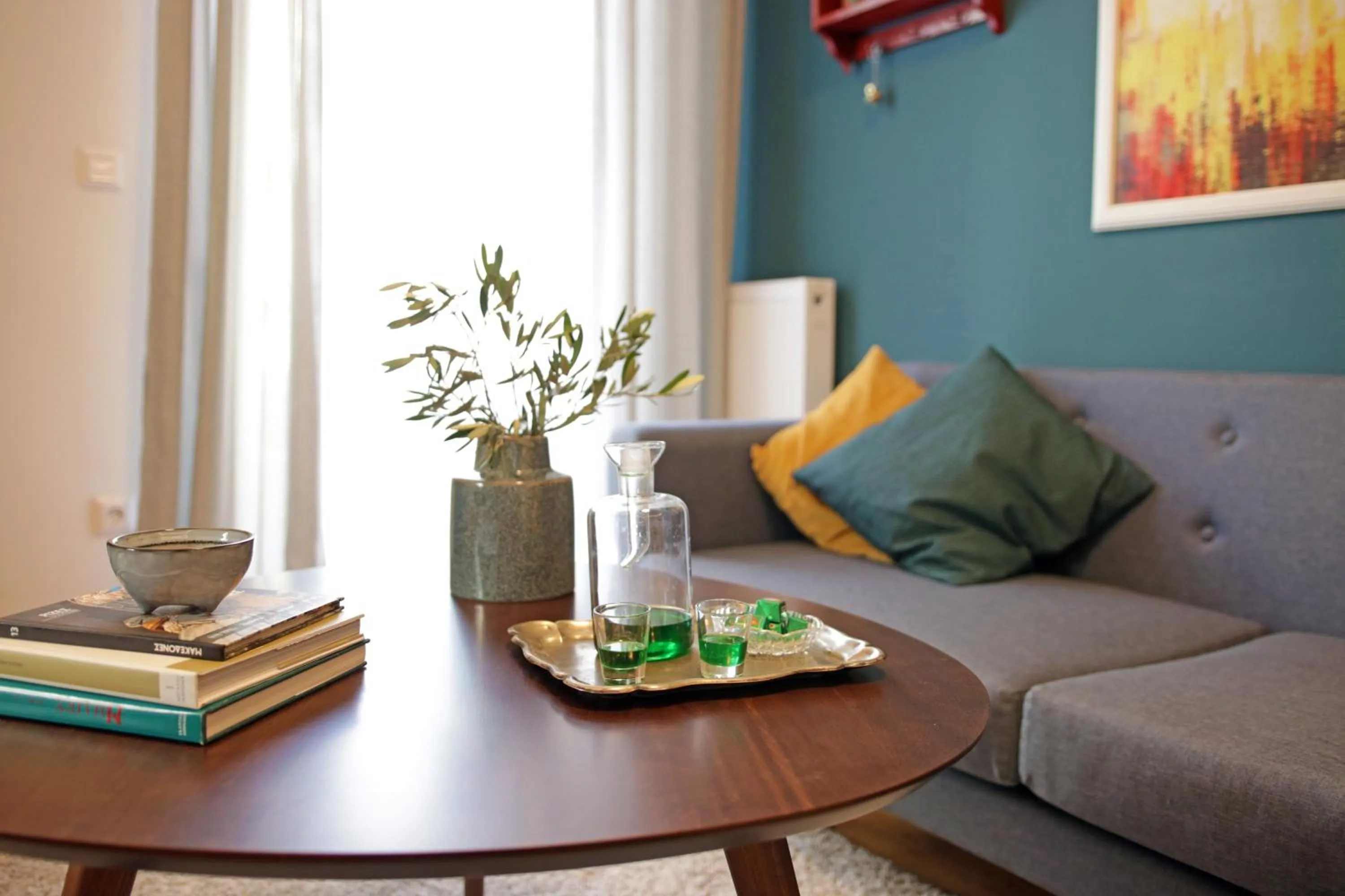 Living room in The 4 Travellers Thessaloniki