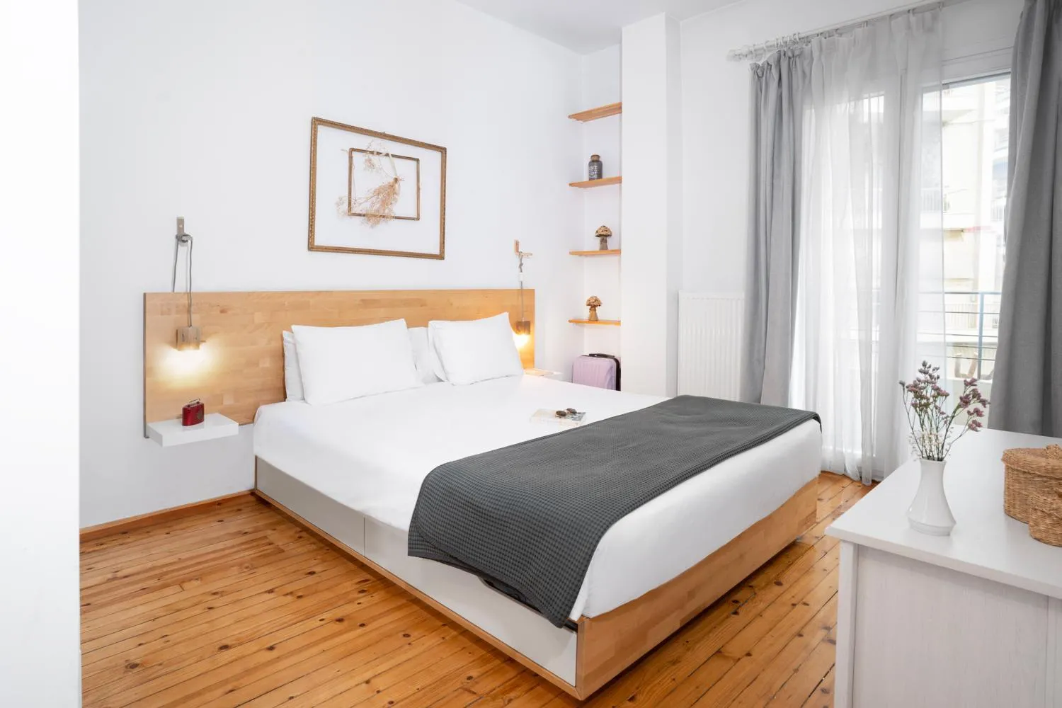 Bedroom, Bed in The 4 Travellers Thessaloniki