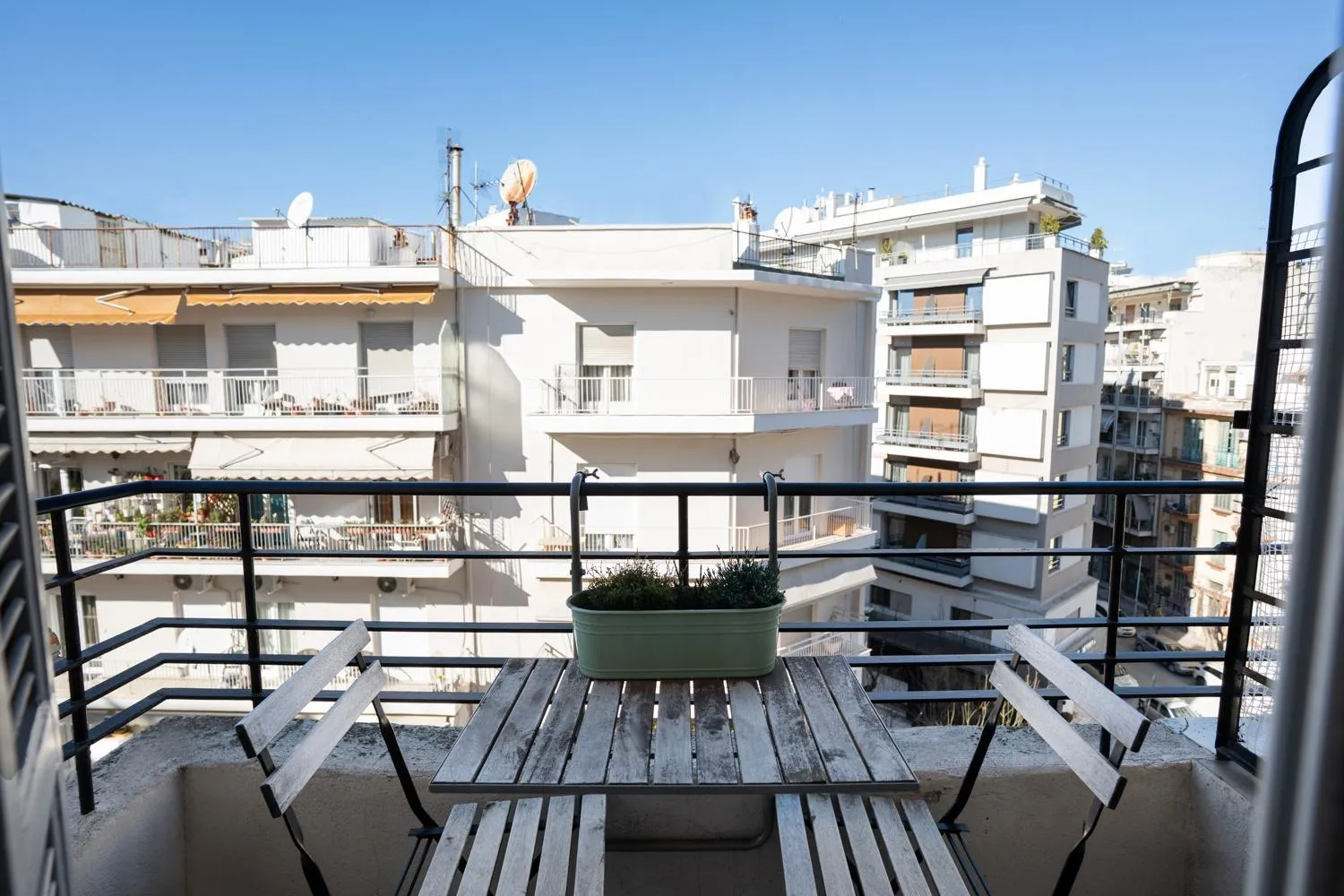 Balcony/Terrace in The 4 Travellers Thessaloniki