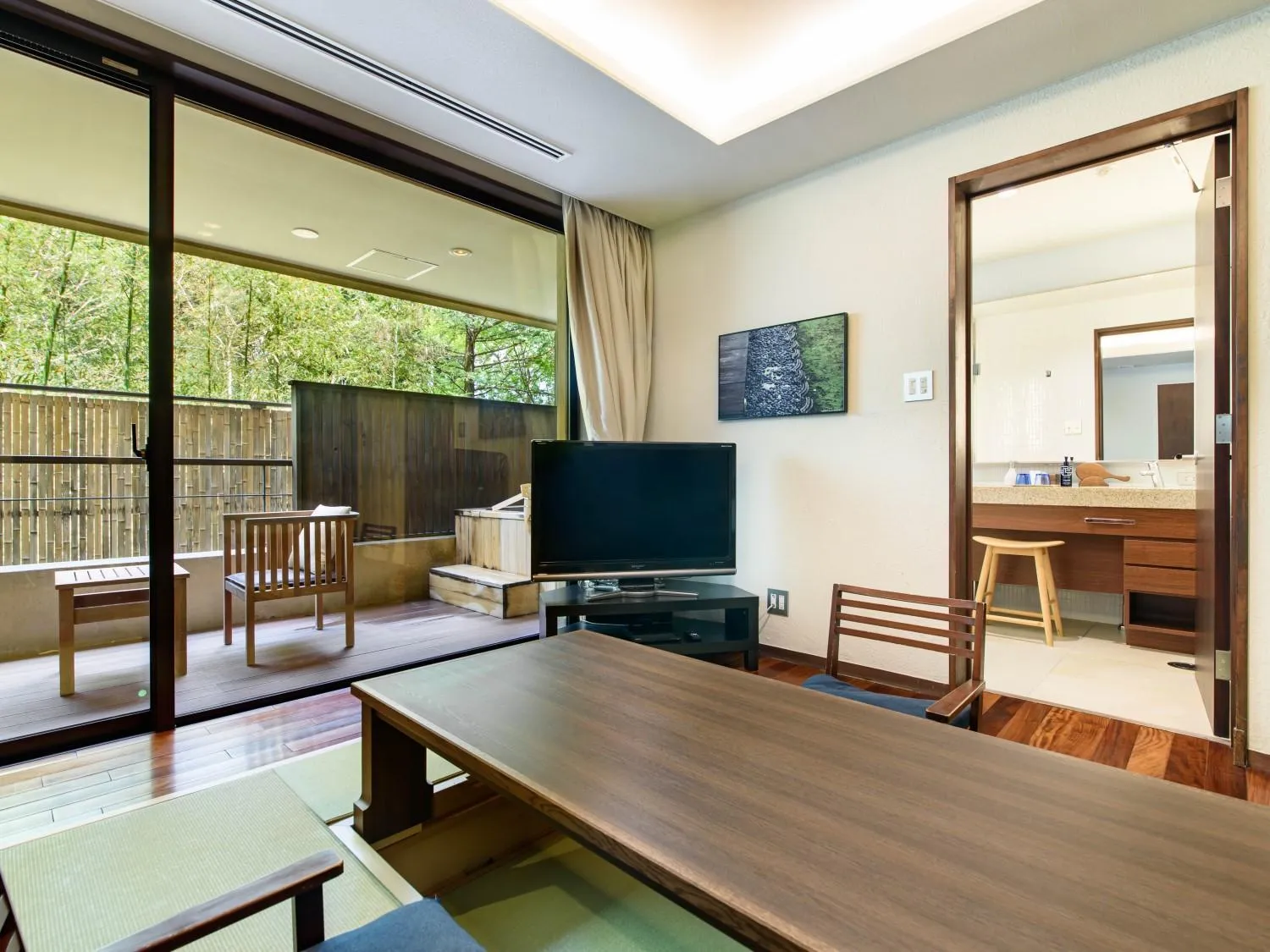 Balcony/Terrace in Hakone Suishoen