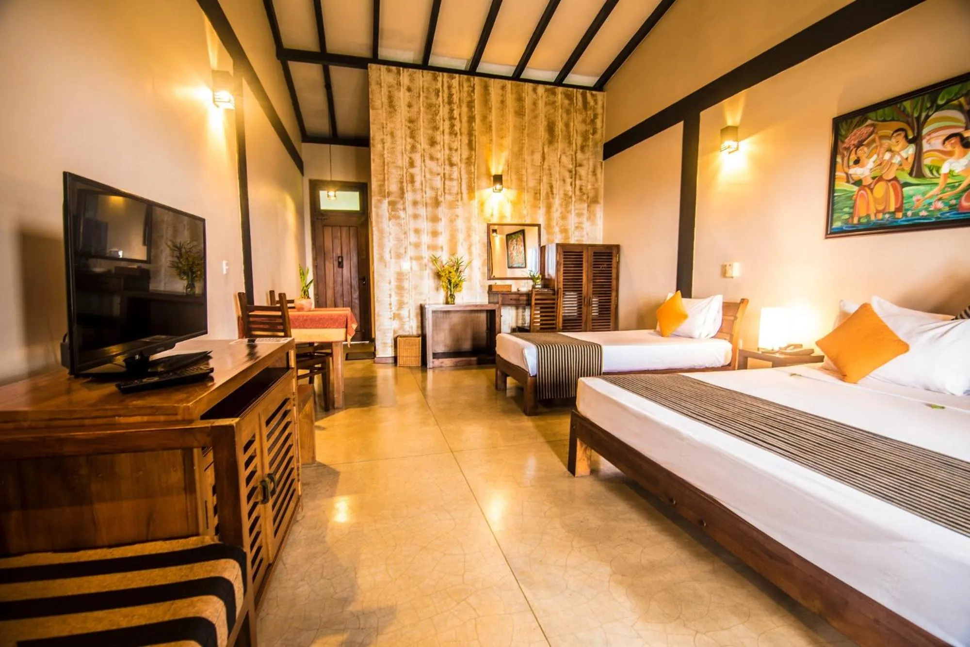 Bed in Melheim Resort and Spa