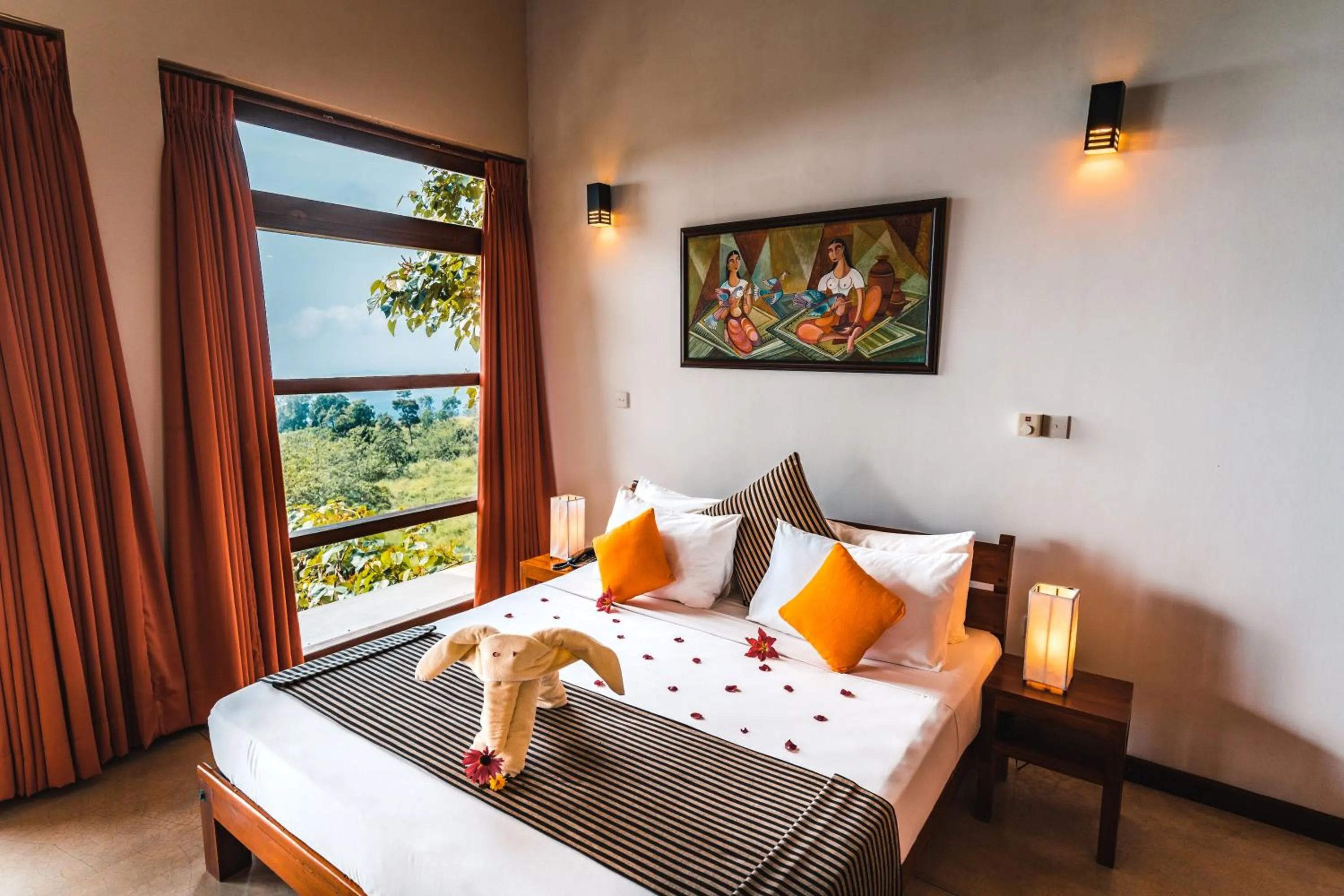 Bed in Melheim Resort and Spa