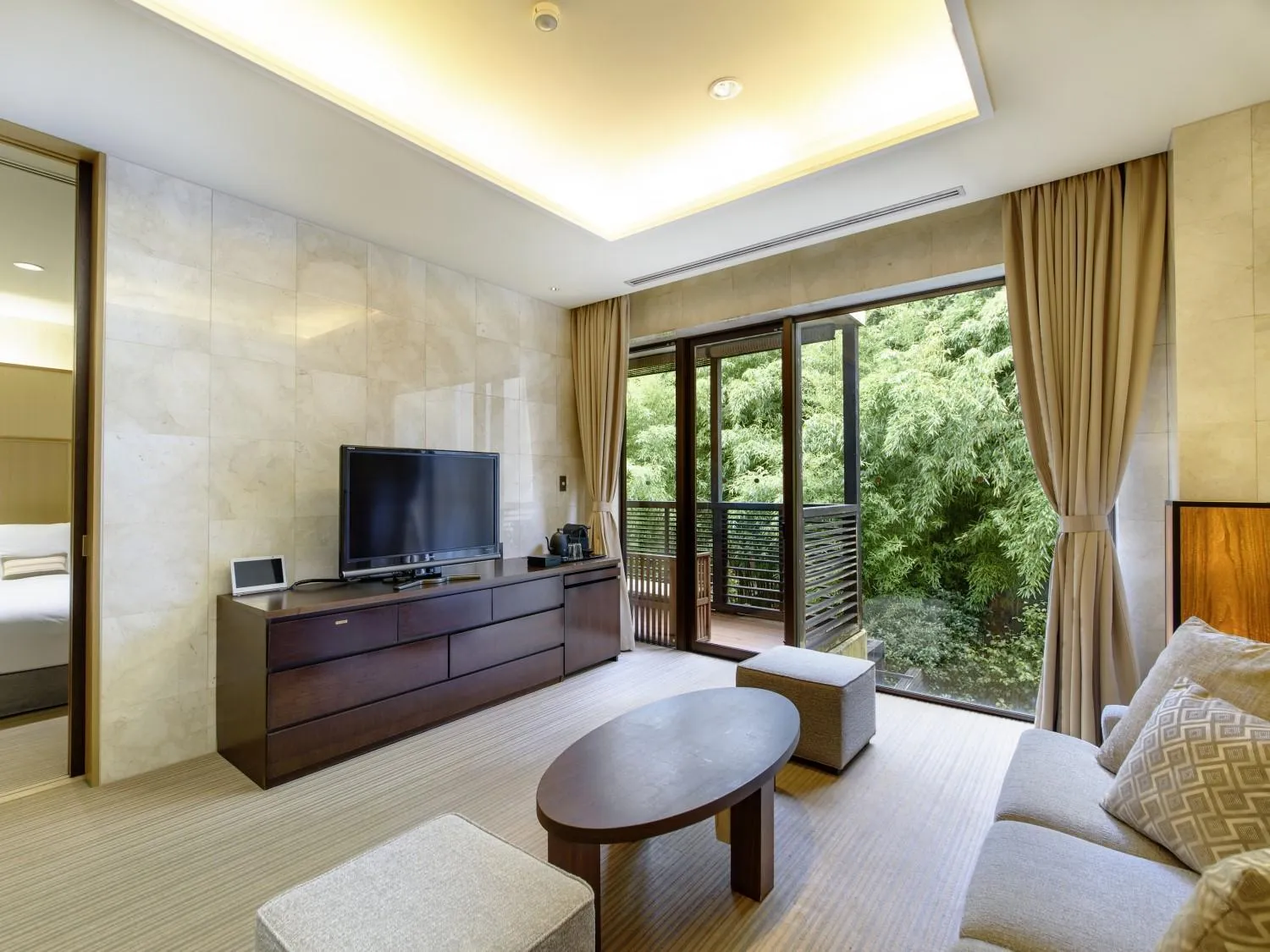 Seating area in Fufu Atami