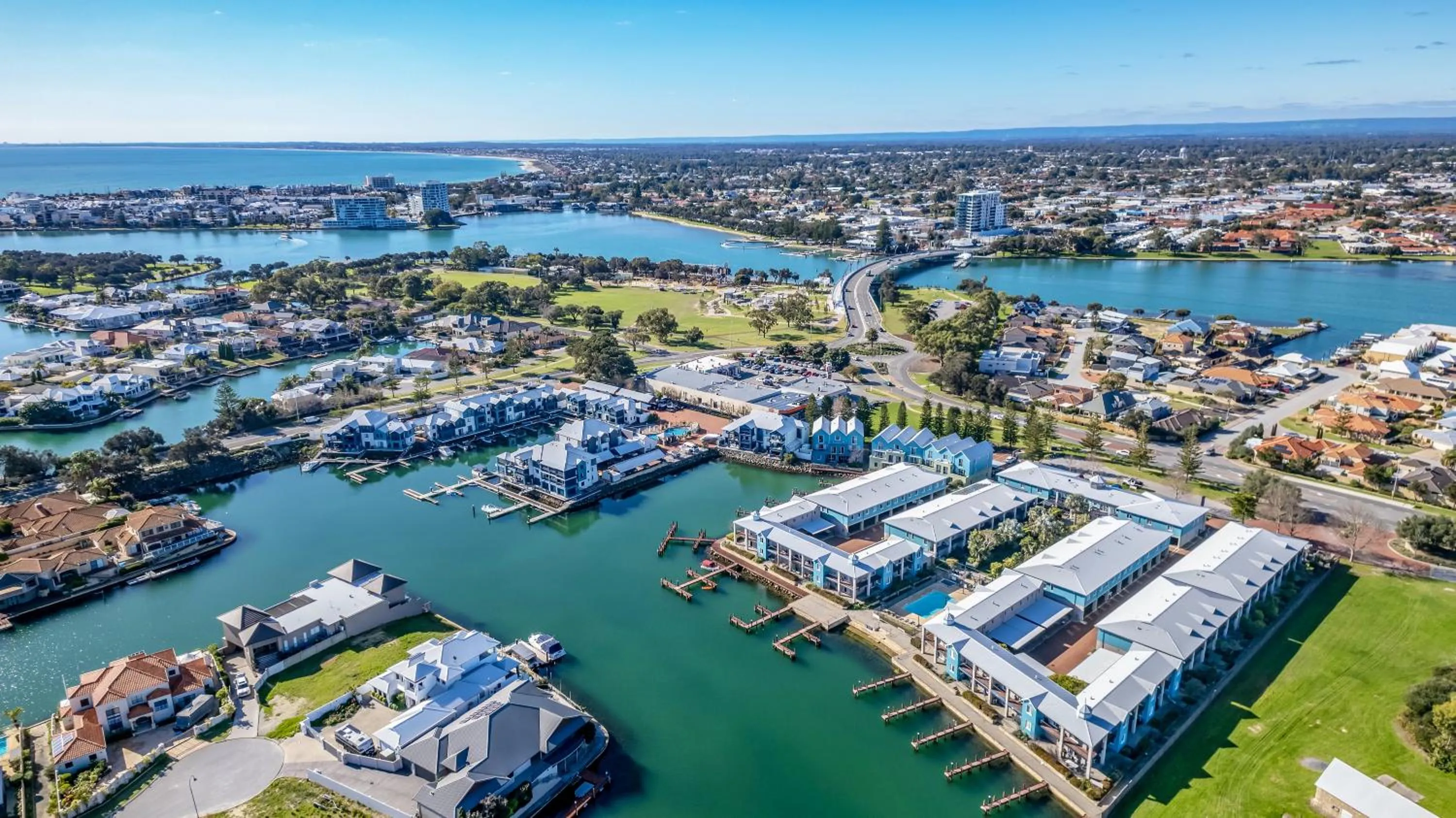 Bird's eye view in C Mandurah Apartment Resort
