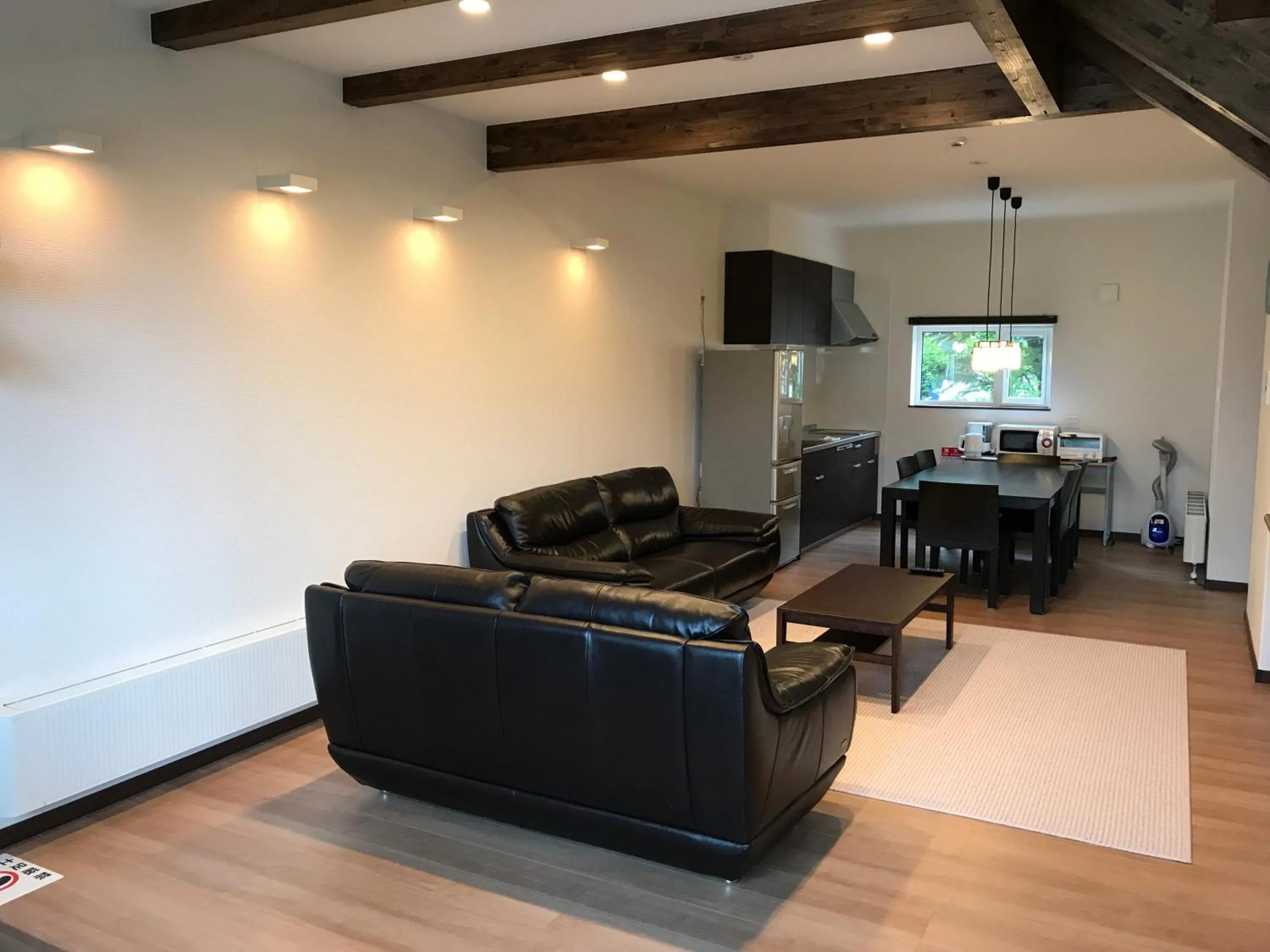Living room in Tsuru Apartments