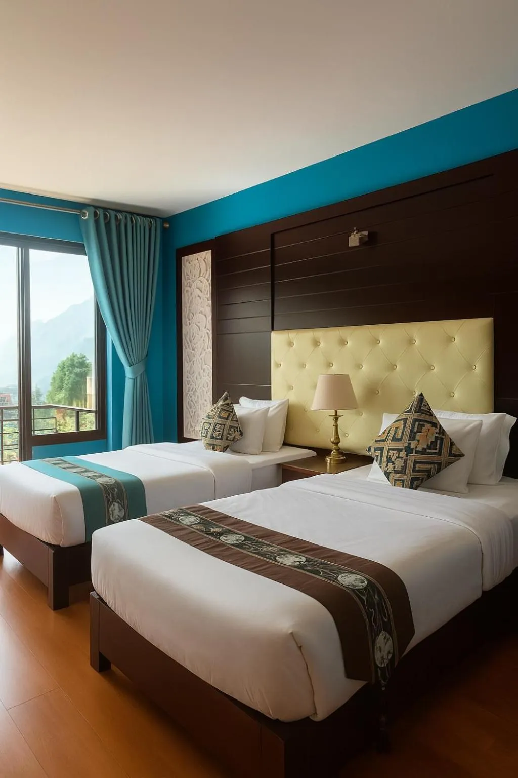 Bed in Sapa Elegance Hotel