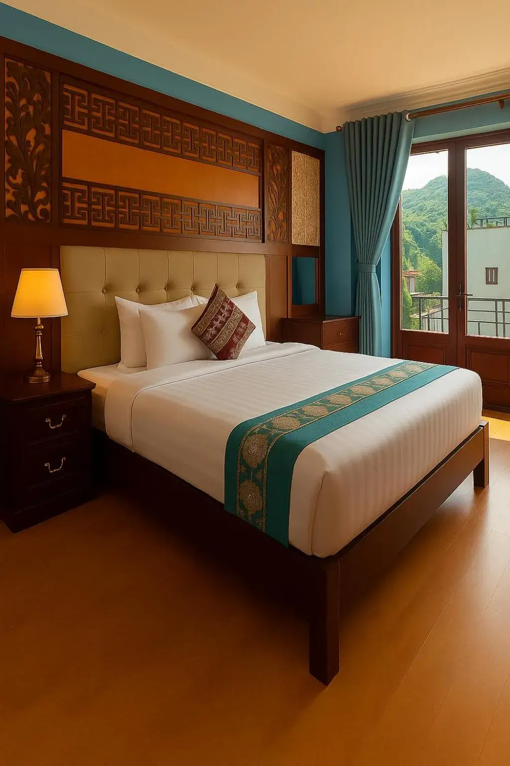 Quadruple Room with Mountain View in Sapa Elegance Hotel Quadruple Room with Mountain View in Sapa Elegance Hotel