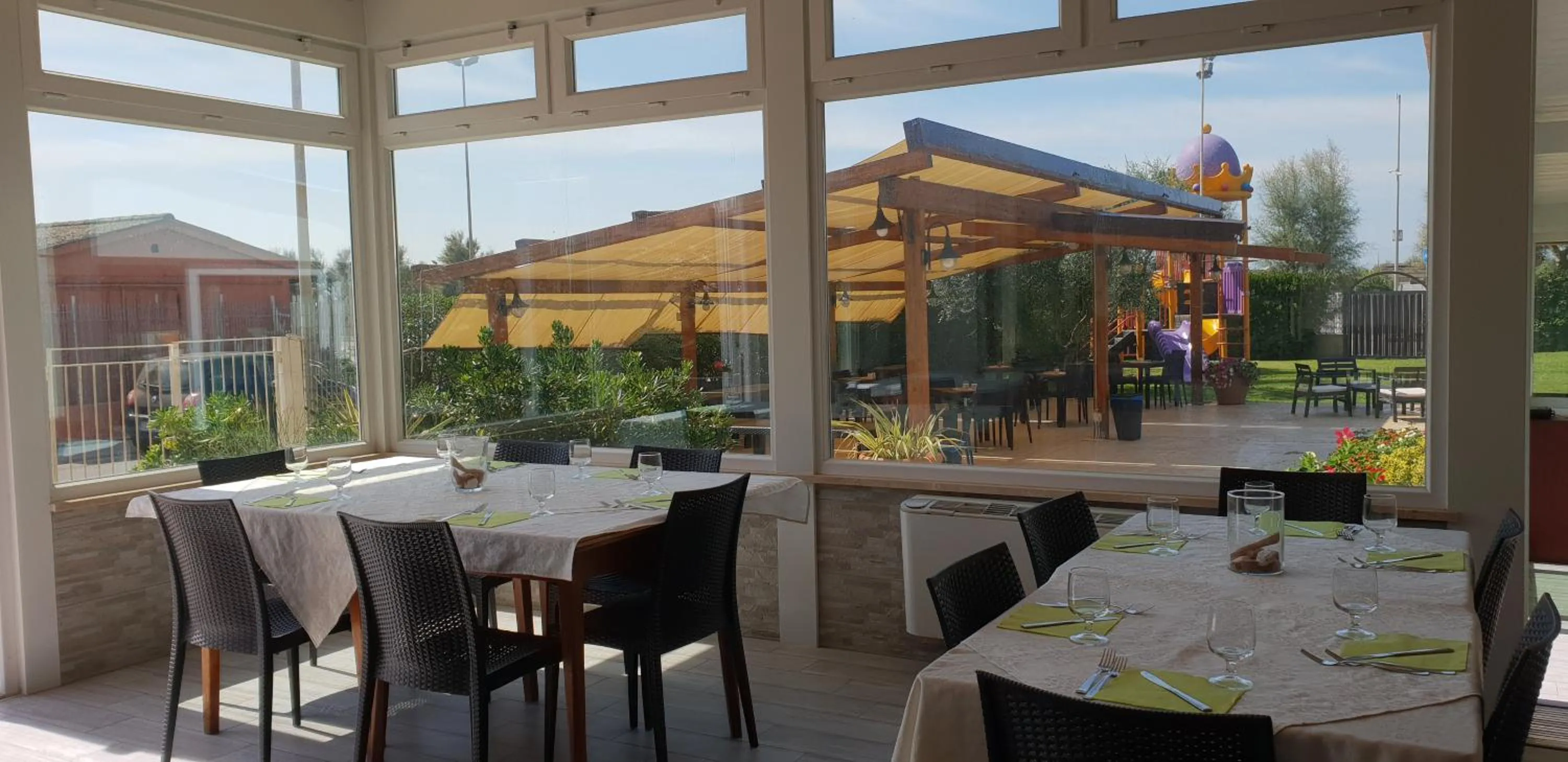 Patio in Hotel Corallo