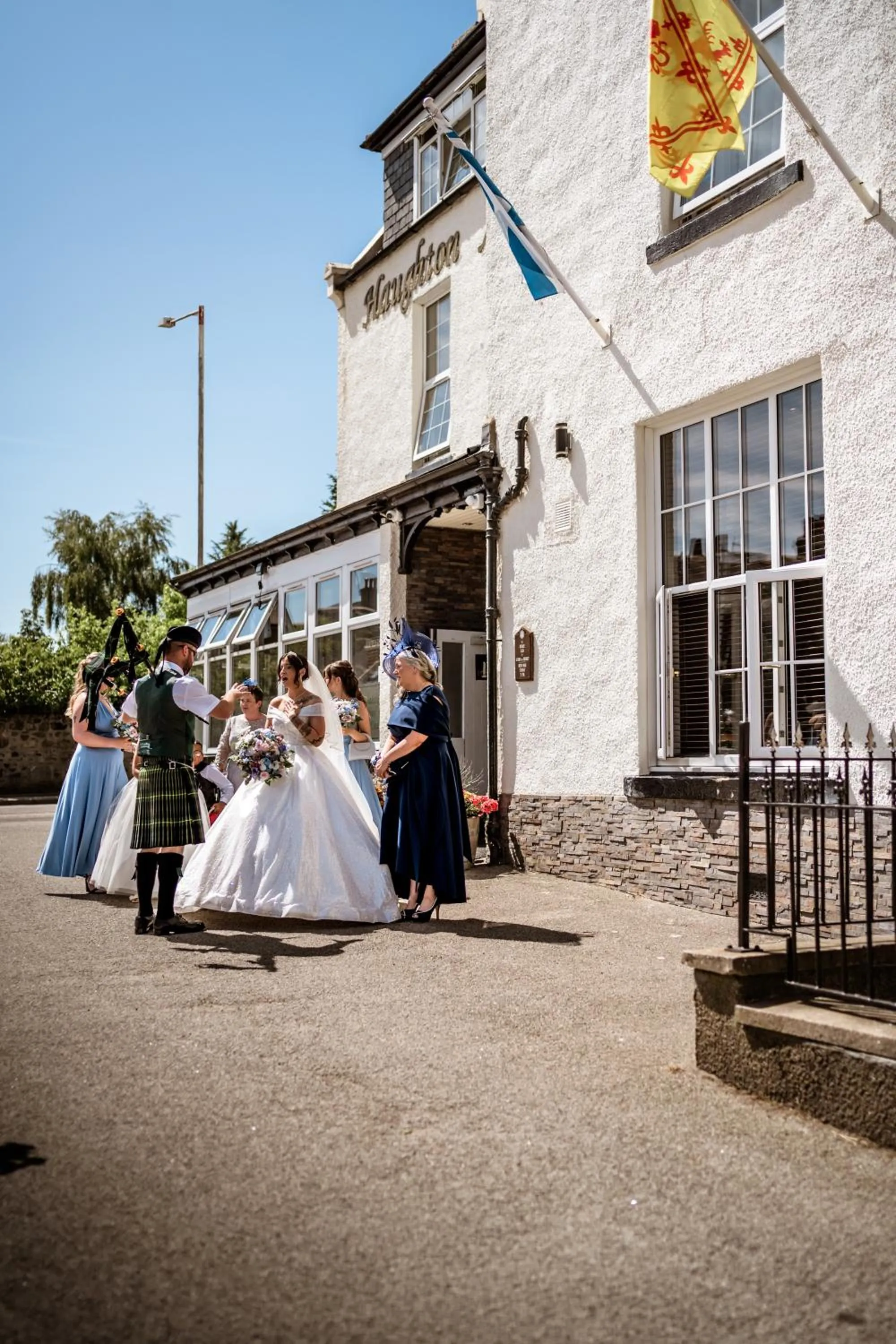 wedding in Haughton Arms Hotel