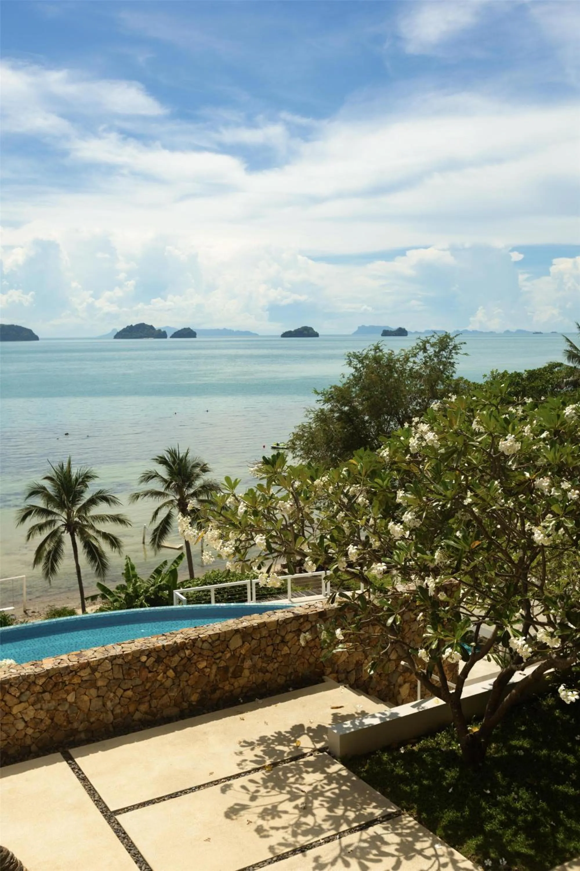 Pool view in Conrad Koh Samui