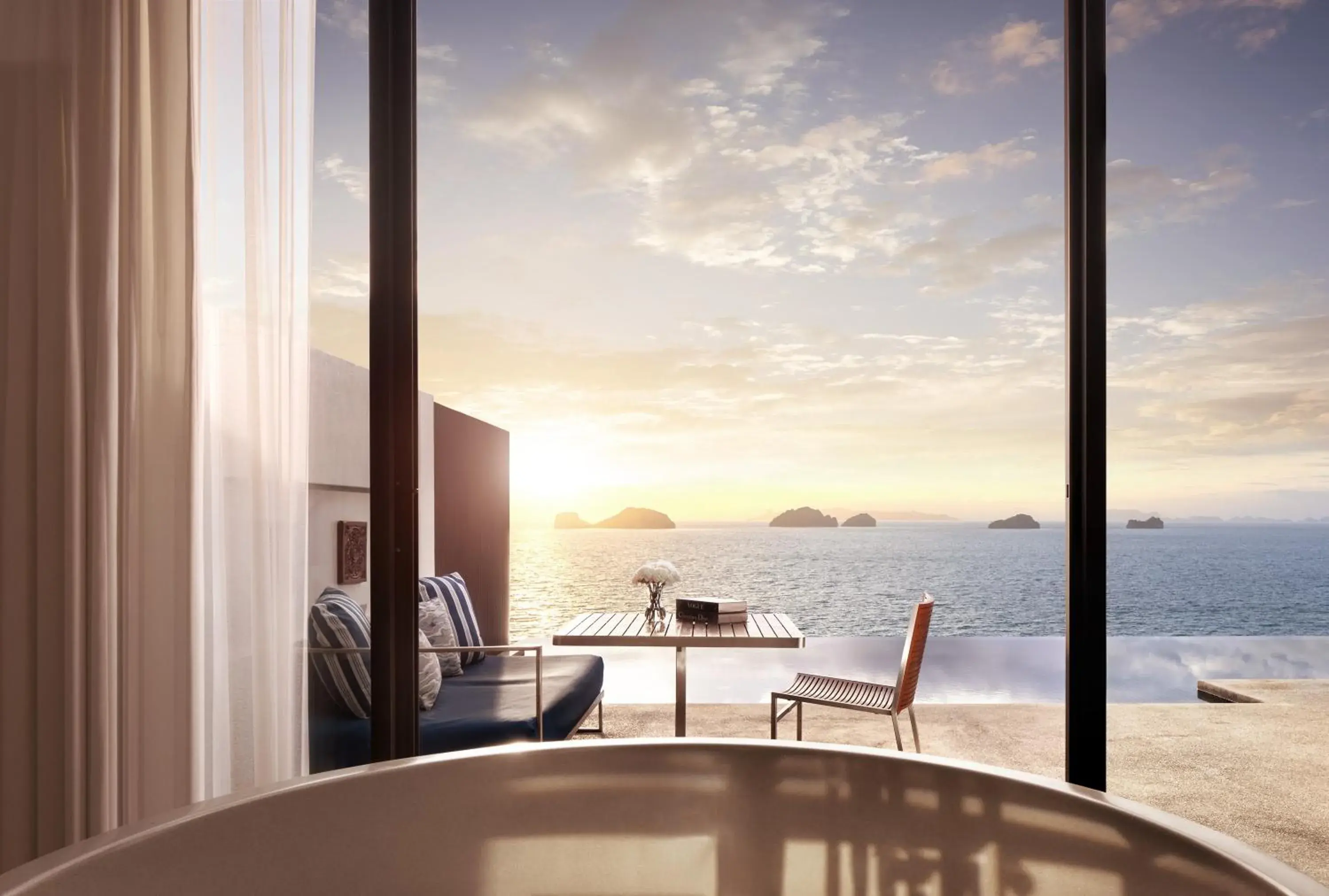 Balcony/Terrace in Conrad Koh Samui Balcony/Terrace in Conrad Koh Samui