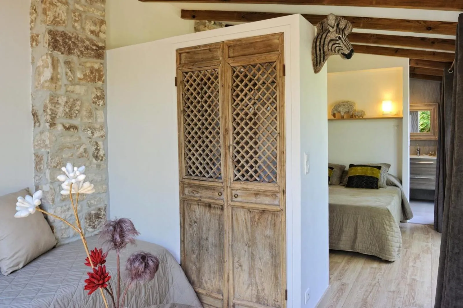 Bedroom, Bed in Lodge de Charme A Cheda