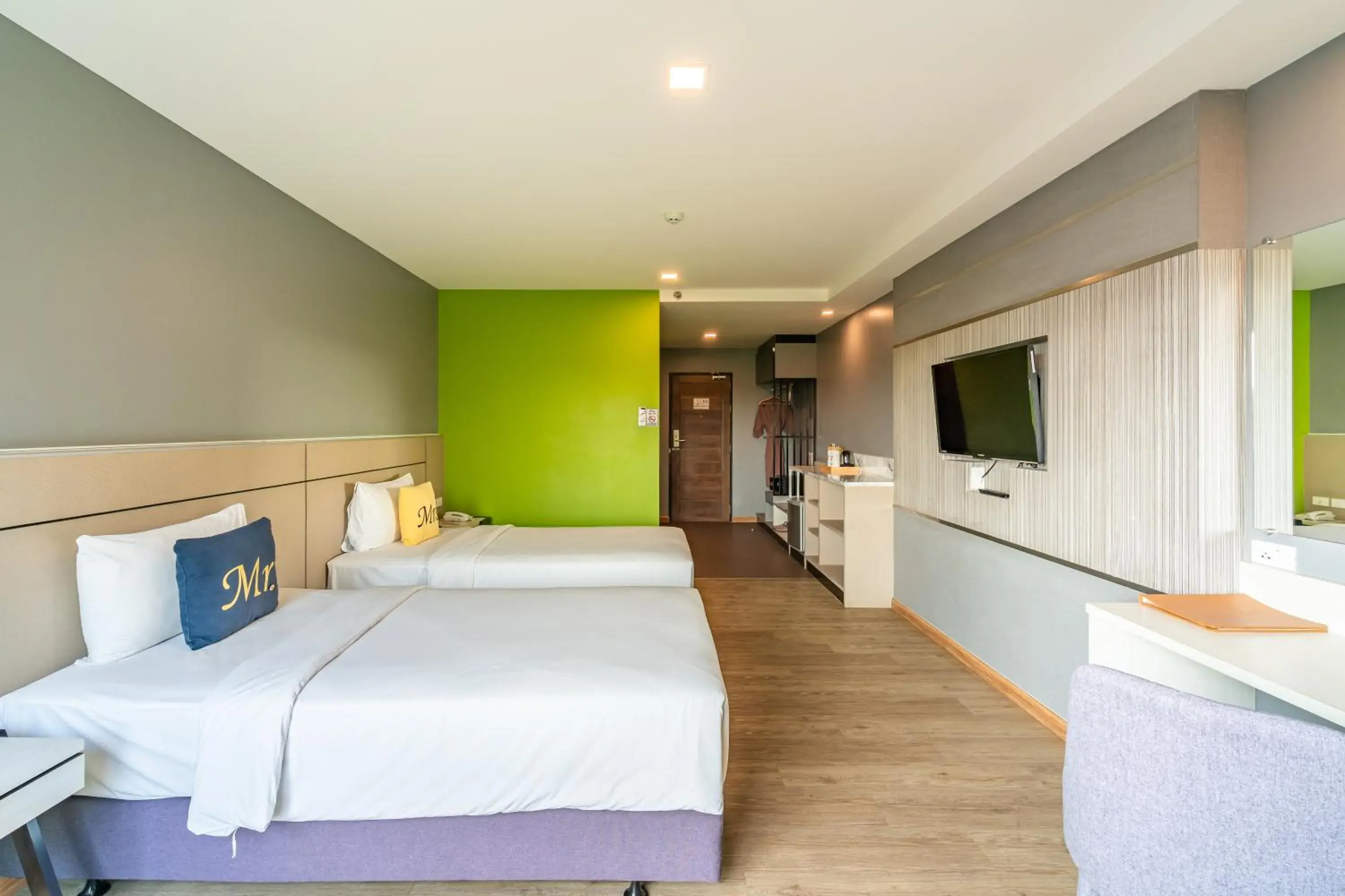 Bed in LawinTa Hotel Pattaya