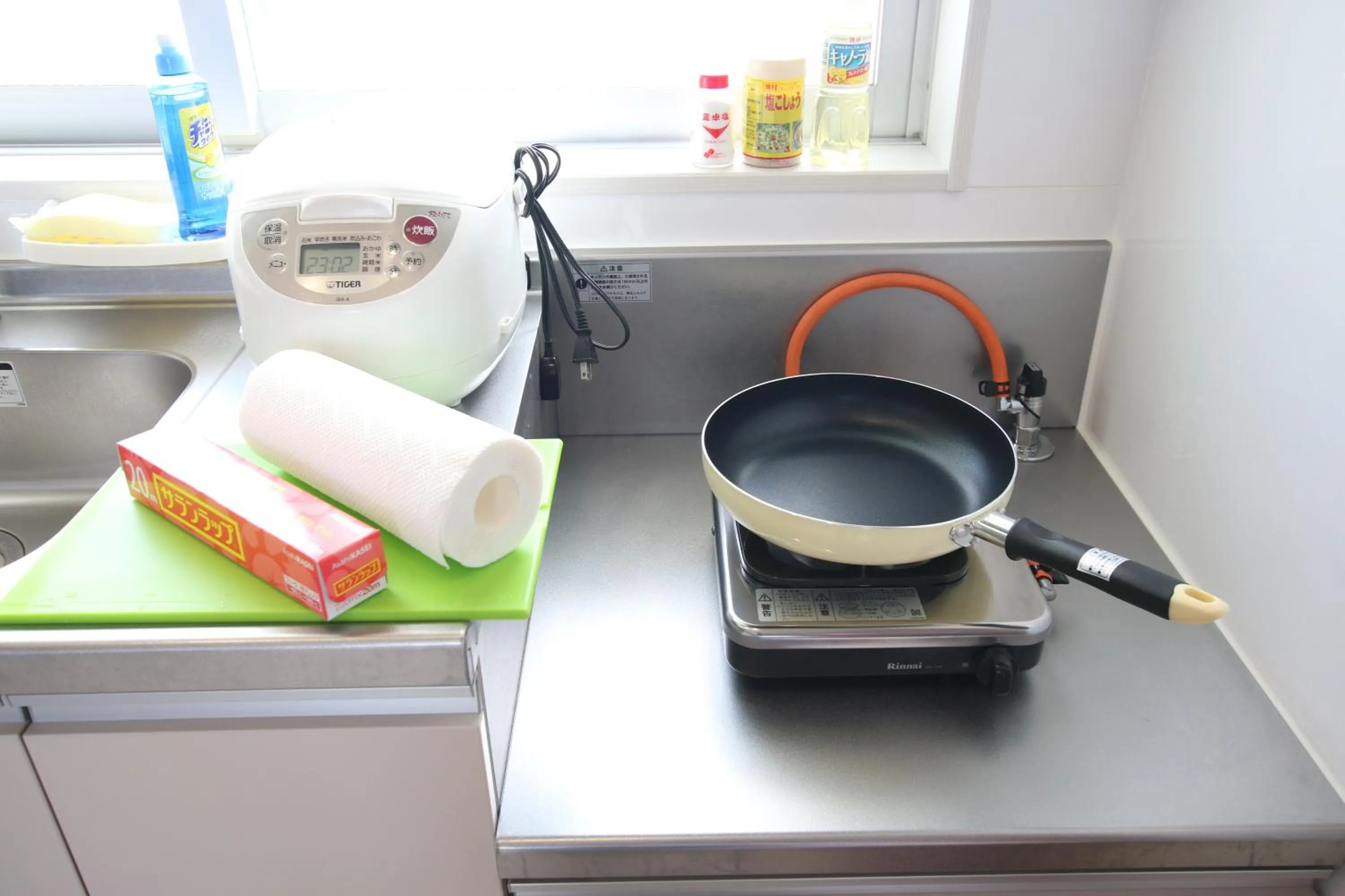 Kitchen or kitchenette in guesthouse yu -SEVEN Hotels and Resorts-