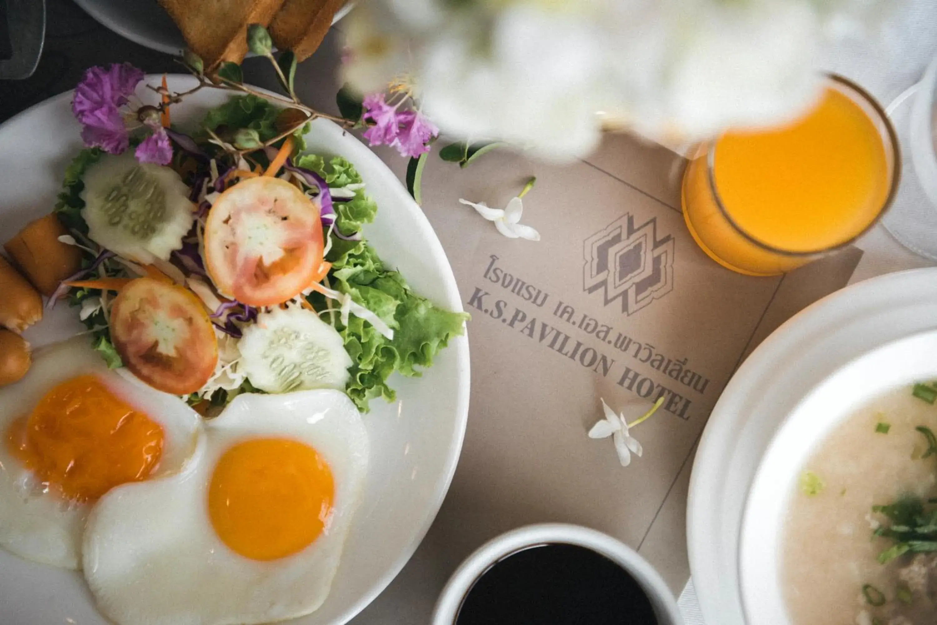 Breakfast in K.S.Pavilion Hotel Breakfast in K.S.Pavilion Hotel