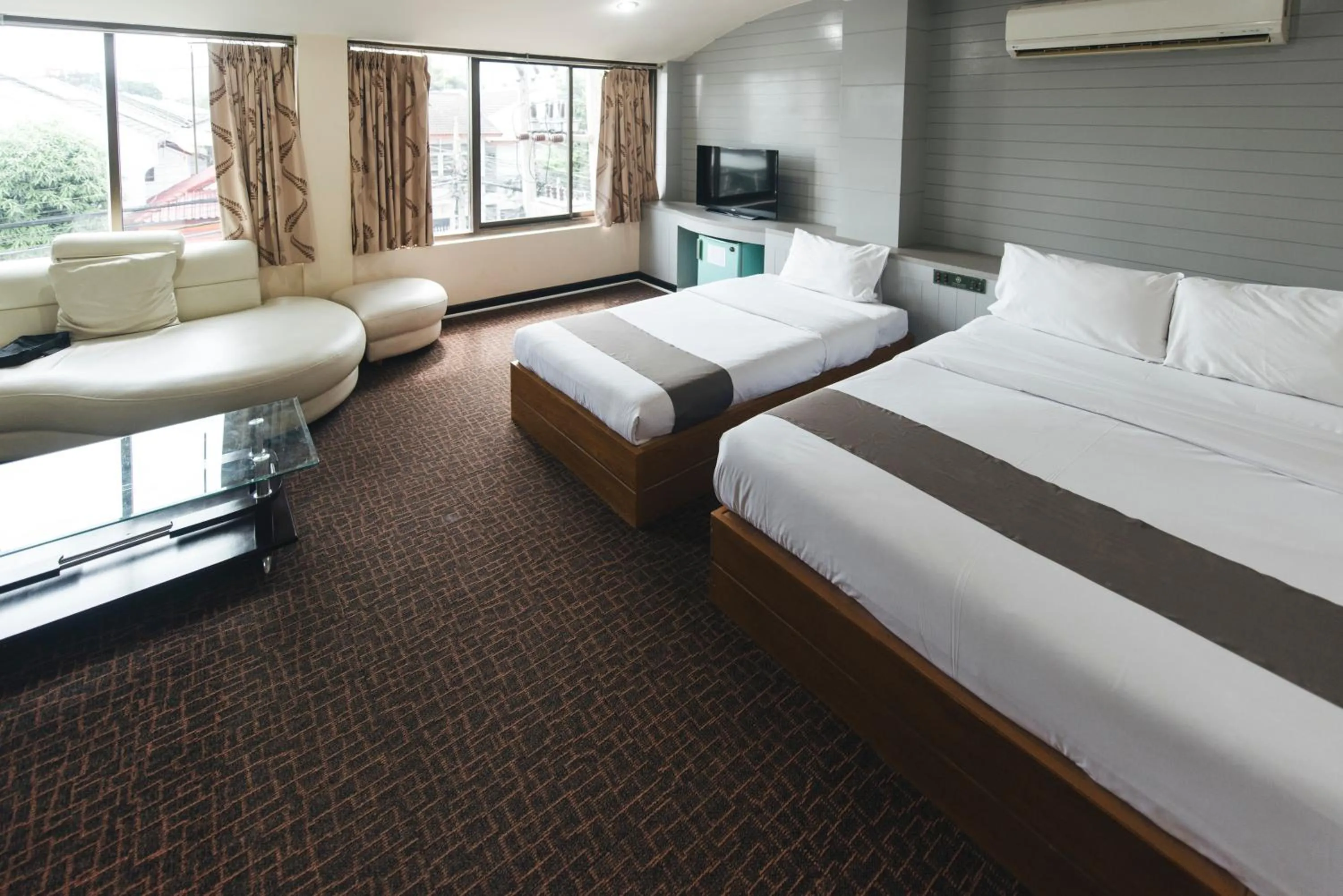 Bed in K.S.Pavilion Hotel