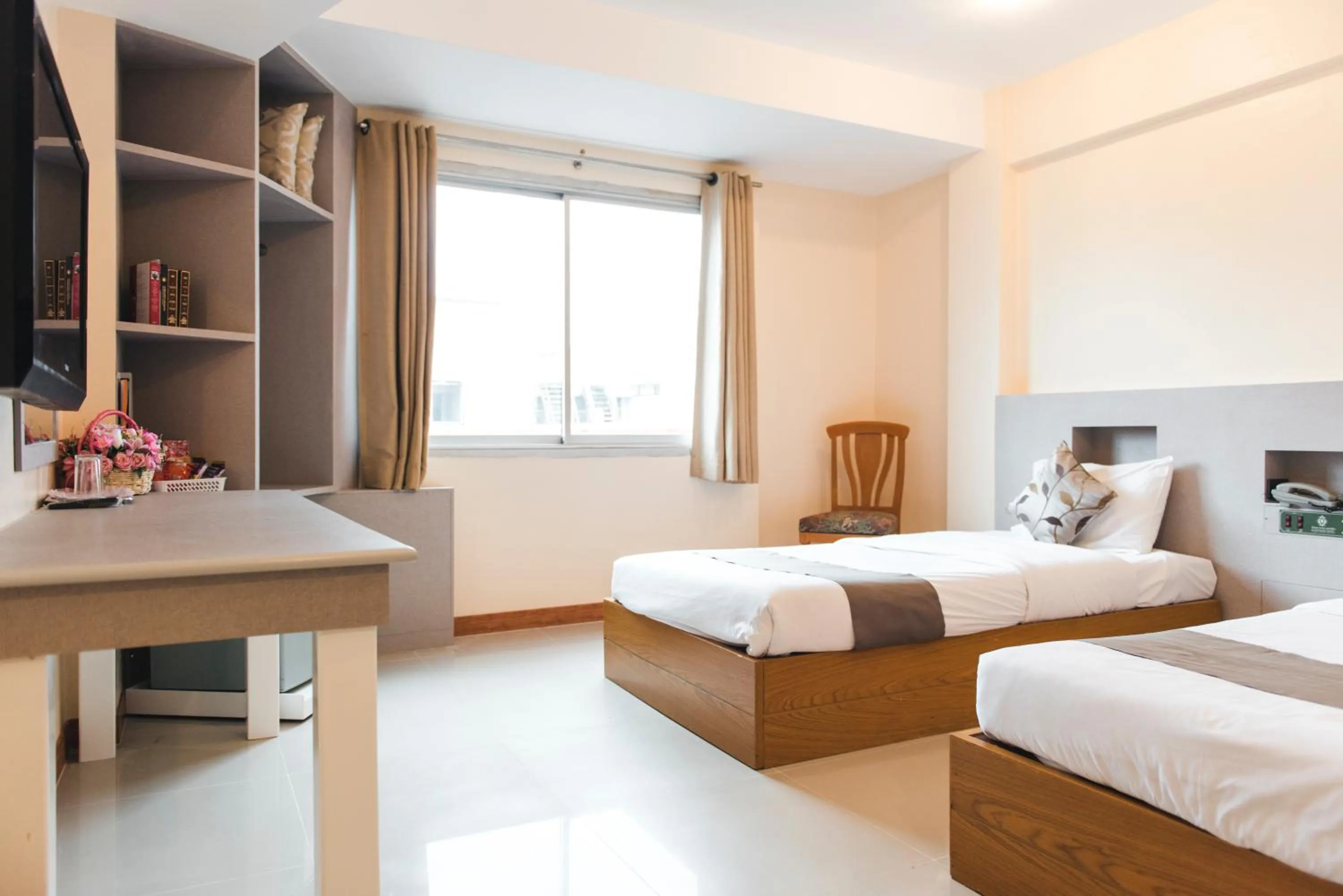 Photo of the whole room, Bed in K.S.Pavilion Hotel