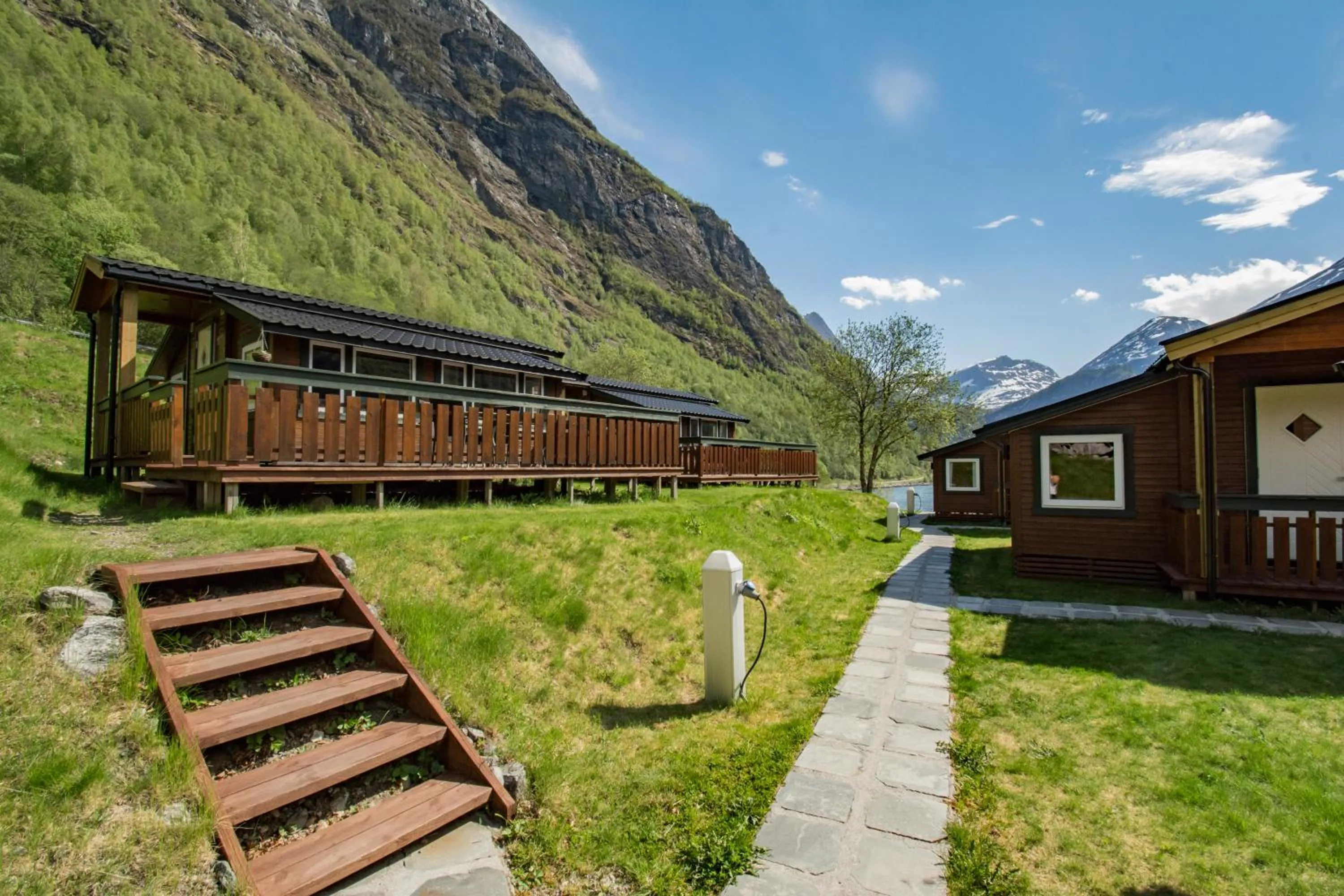 Property building in Grande Hytteutleige og Camping