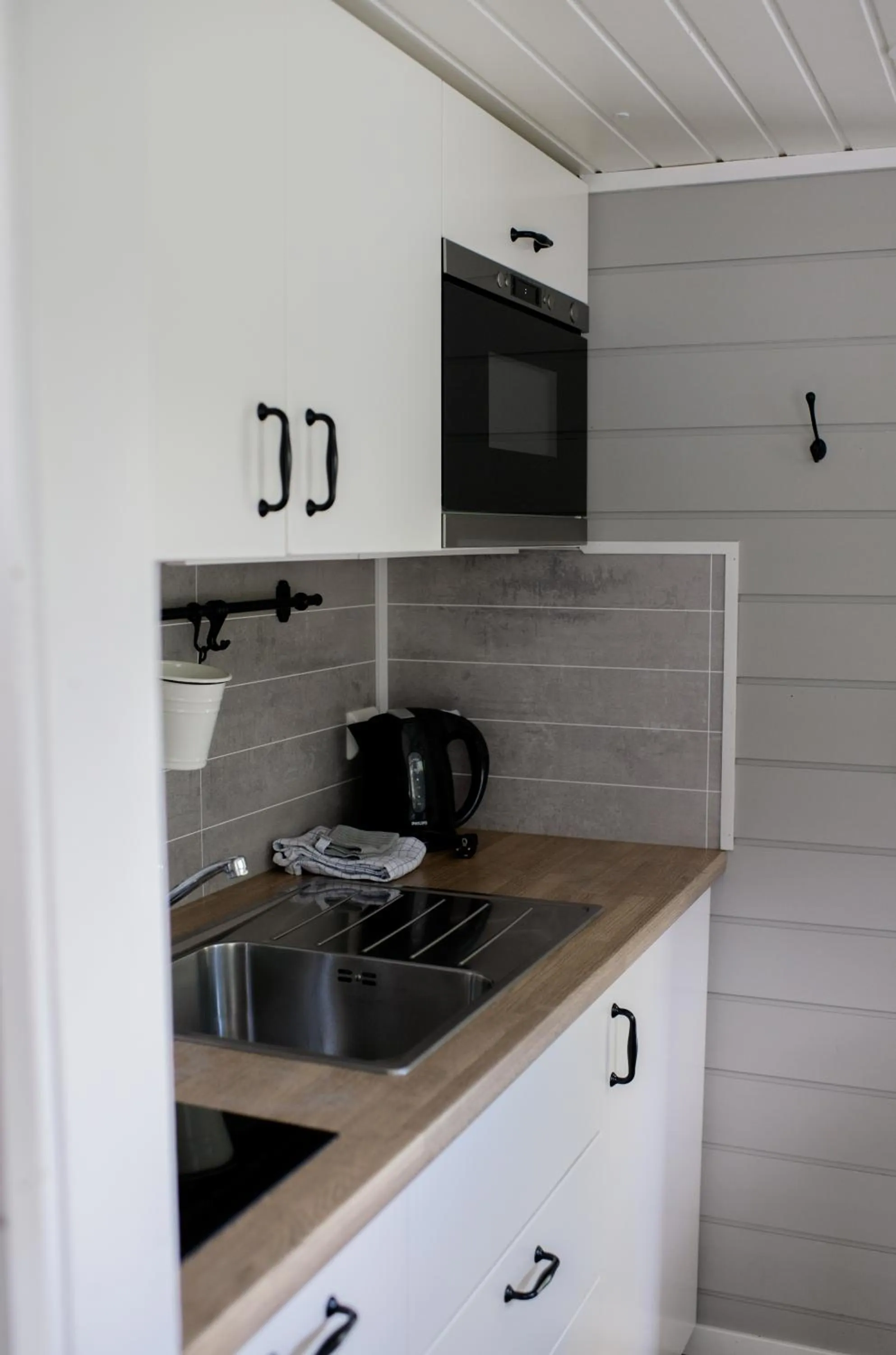 Kitchen or kitchenette in Grande Hytteutleige og Camping