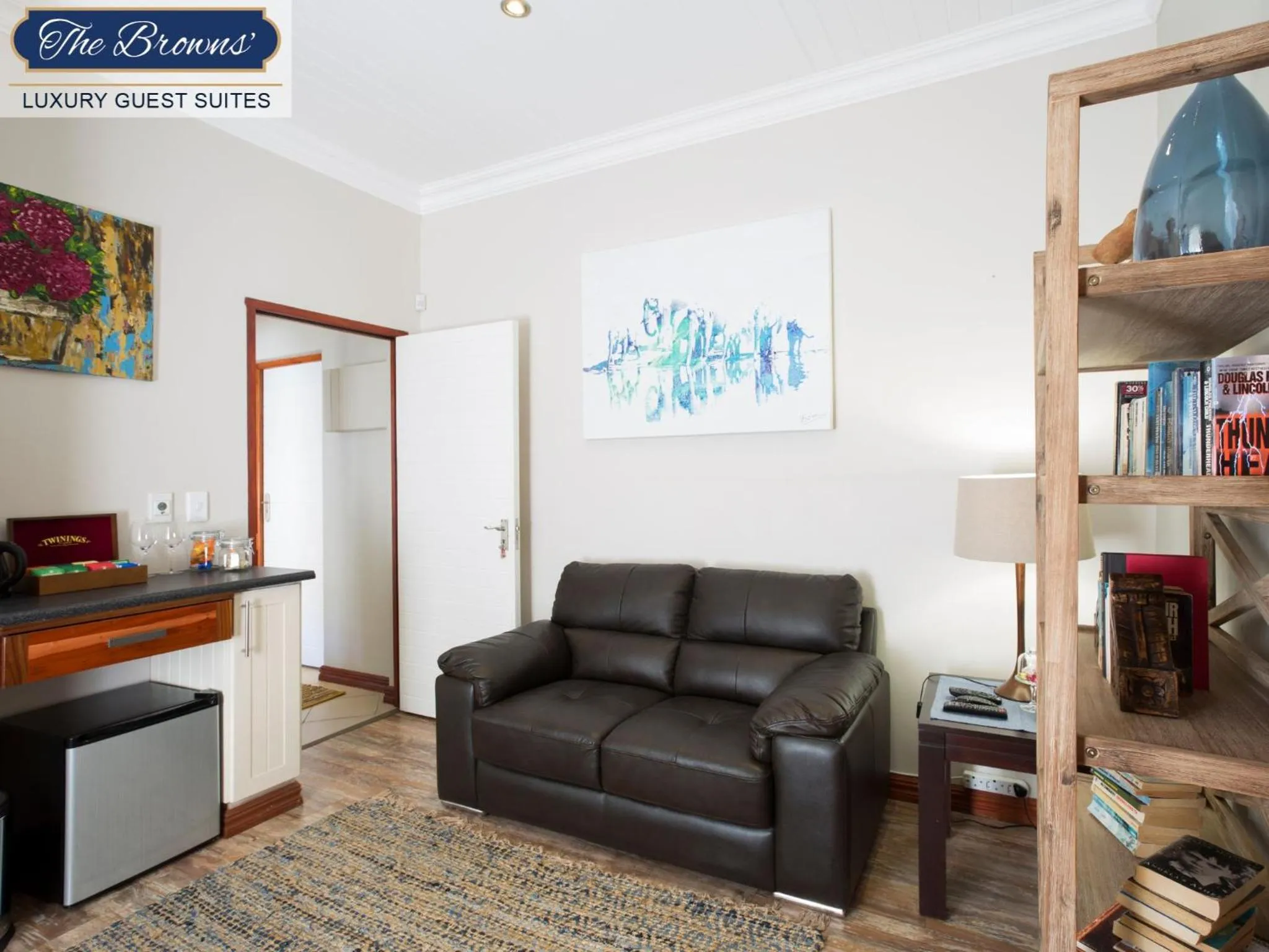 Seating area in The Browns' Luxury Suites & Cottage