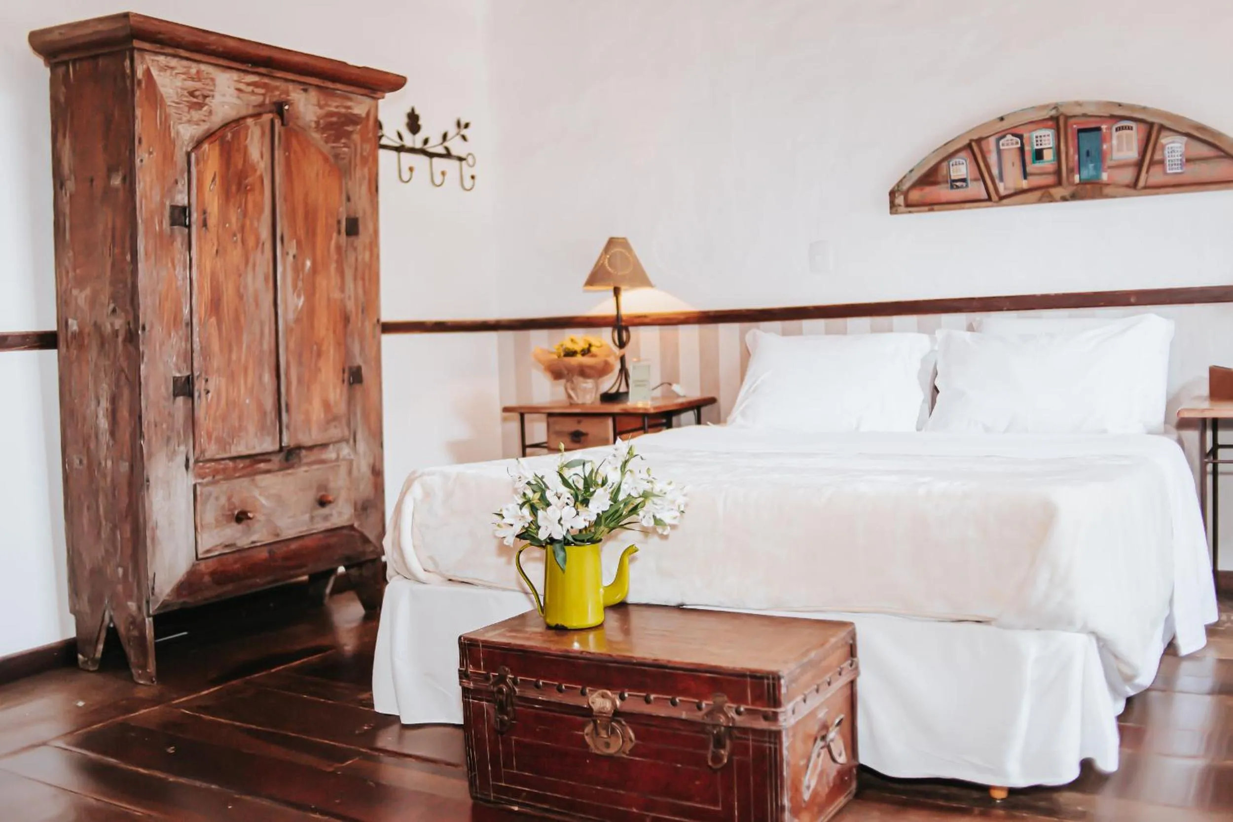 Bed in Pousada d'Oleo de Guignard