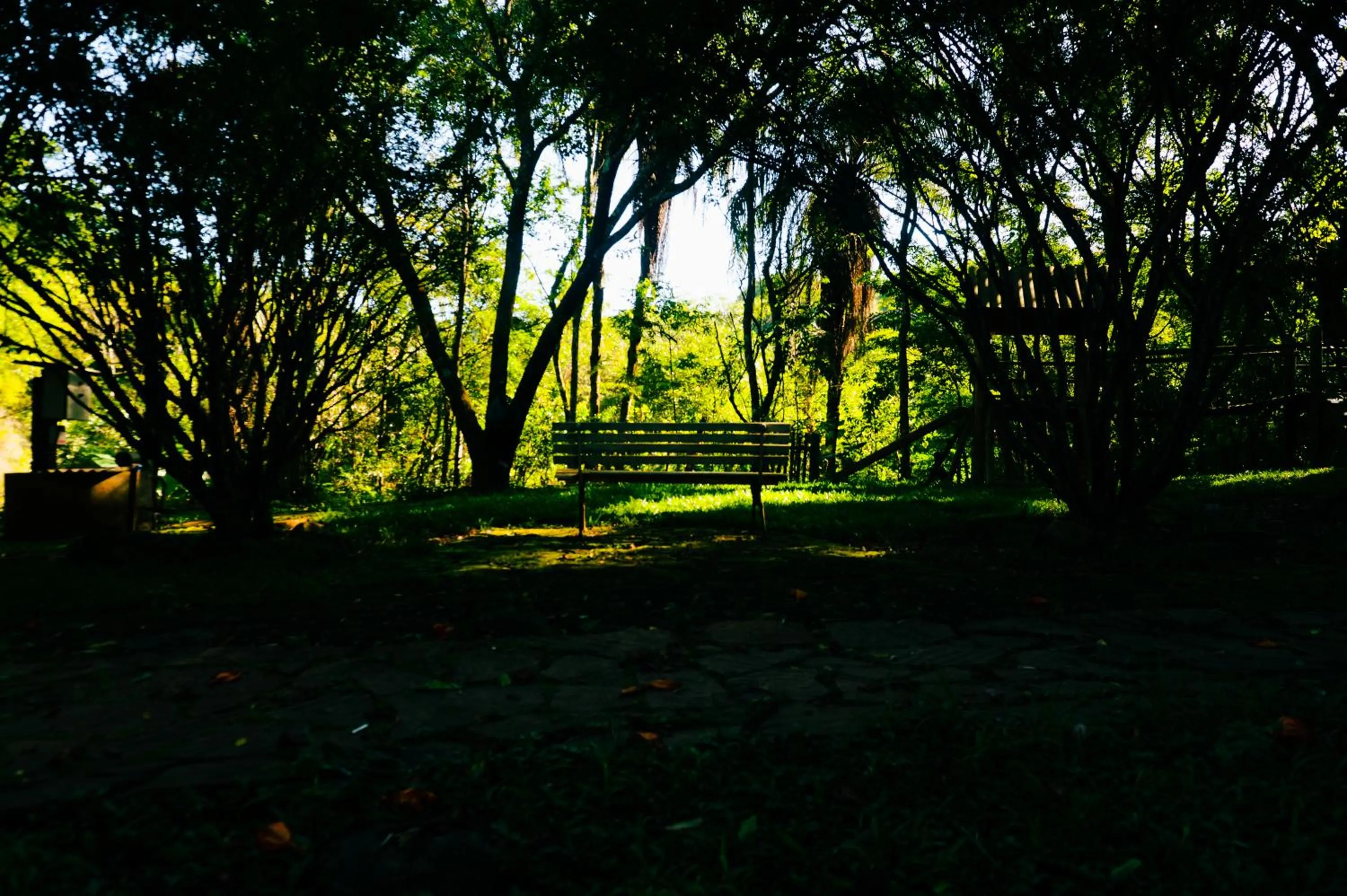 Garden in Pousada d'Oleo de Guignard