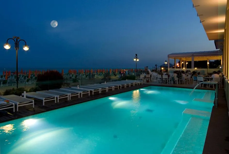 Pool view in Hotel Ancora