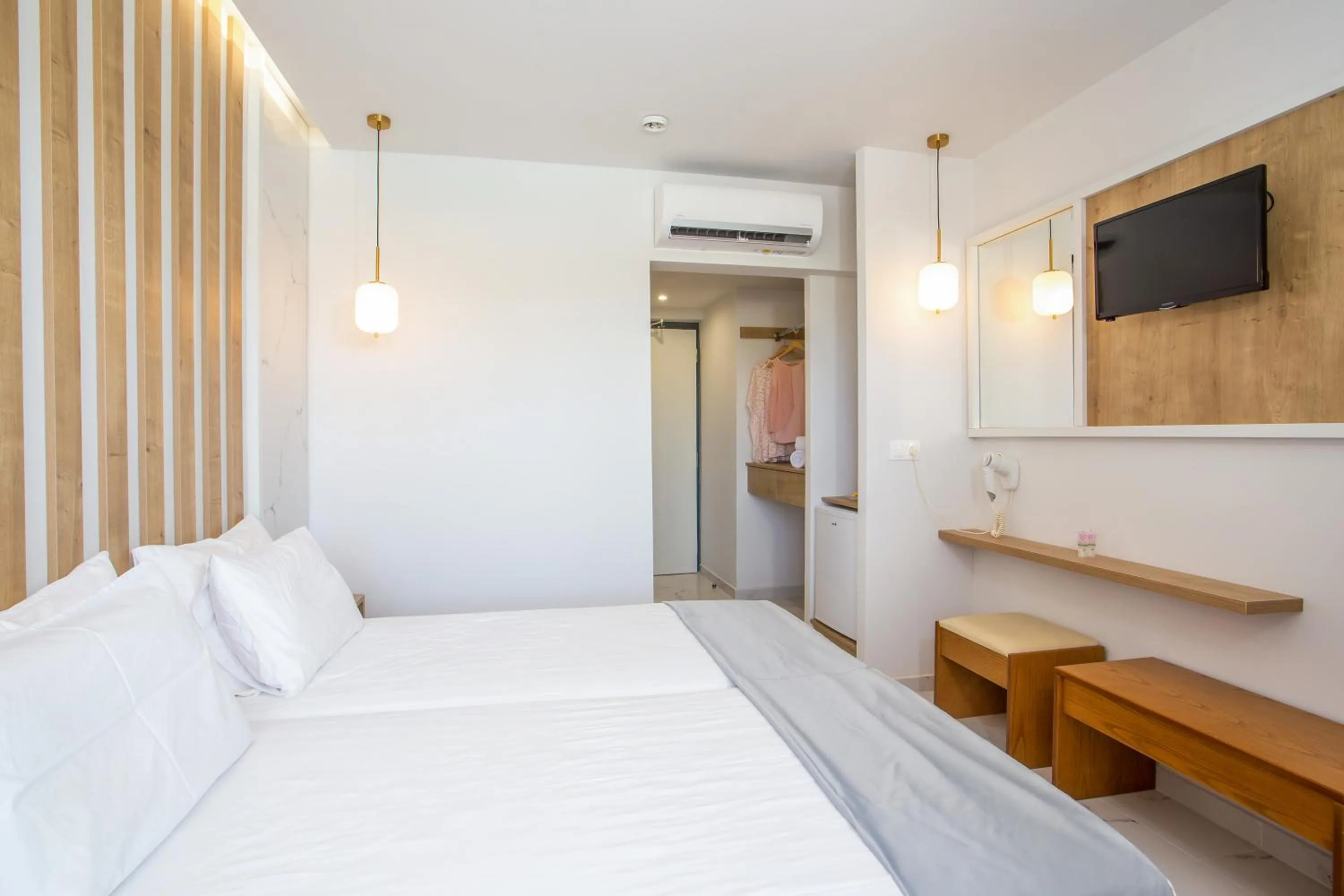 Bedroom, Bed in Tsampika Hotel Faliraki